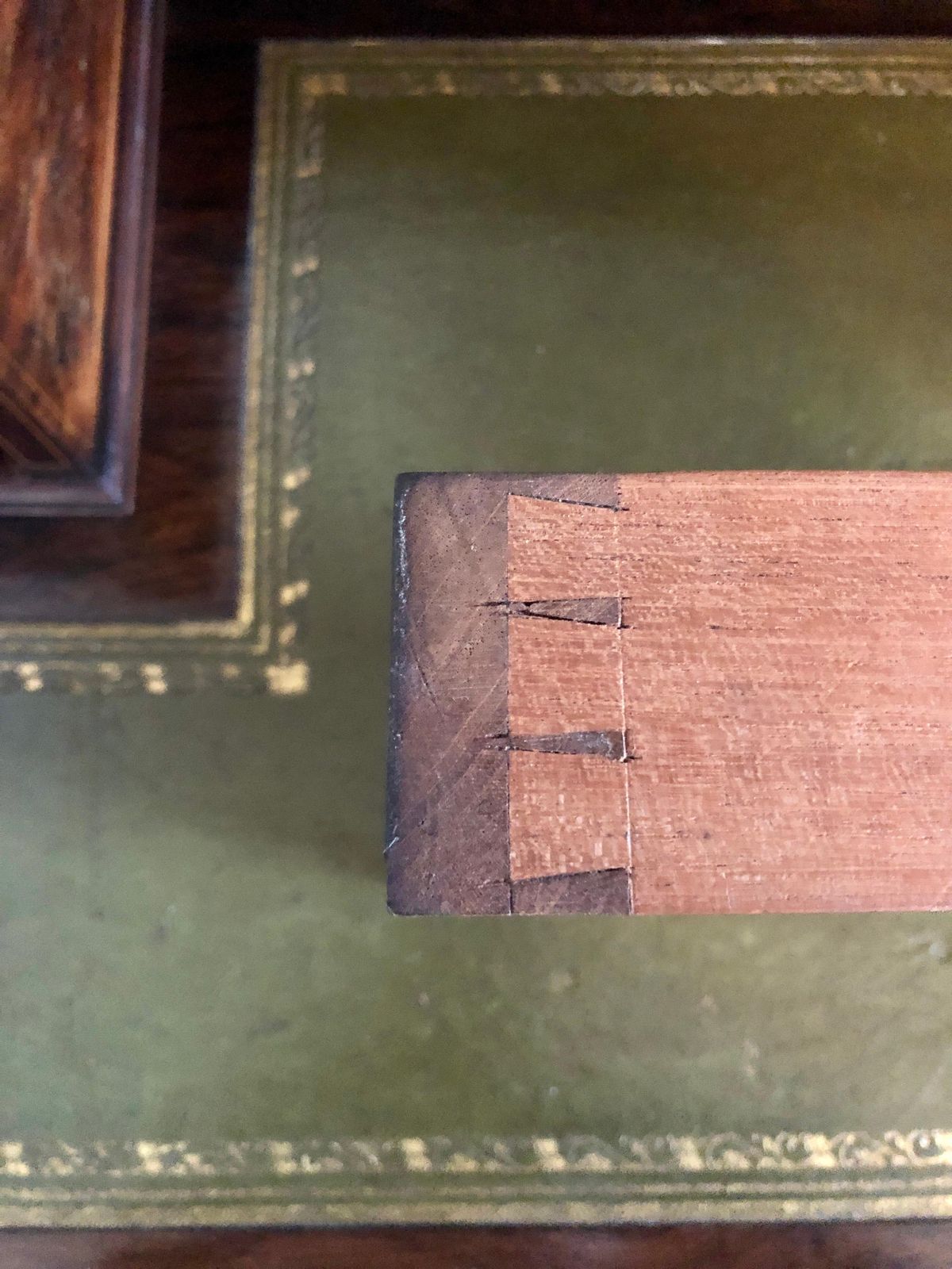 photo buy Fine Quality Antique Victorian Freestanding Maple & Co. Inlaid Writing Desk