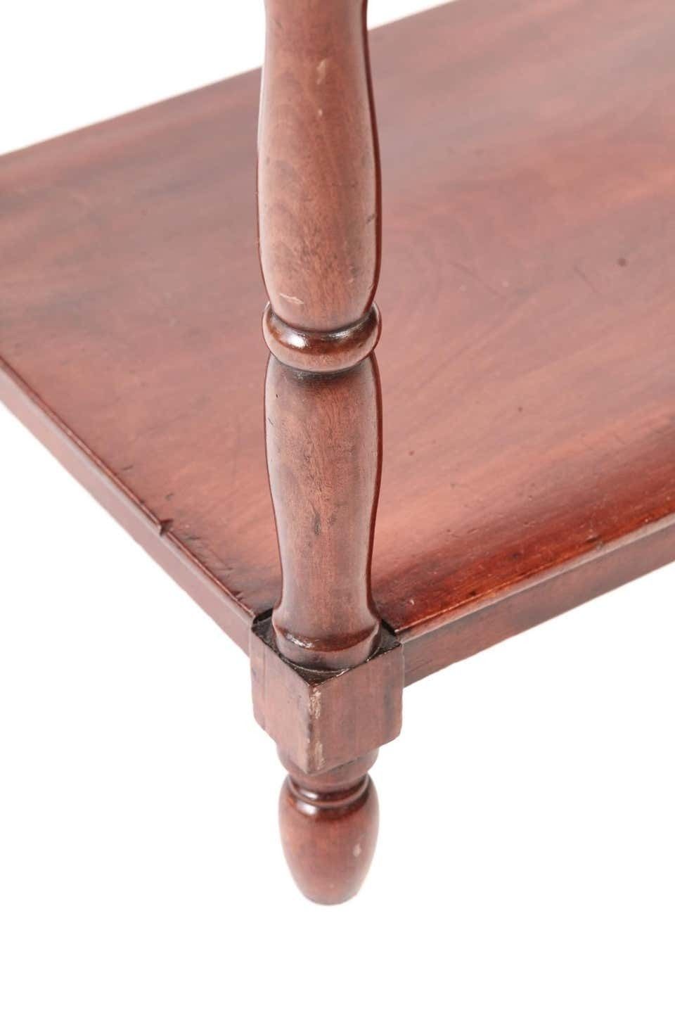 William IV Mahogany Freestanding Fi Ve Tier Whatnot photo Furniture