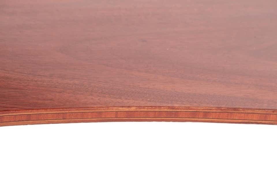 photo furniture Small Antique Edwardian Inlaid Mahogany Card Or Lamp Table