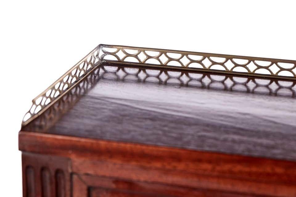 Quality Antique French Mahogany Fold Down Desk photo for sale