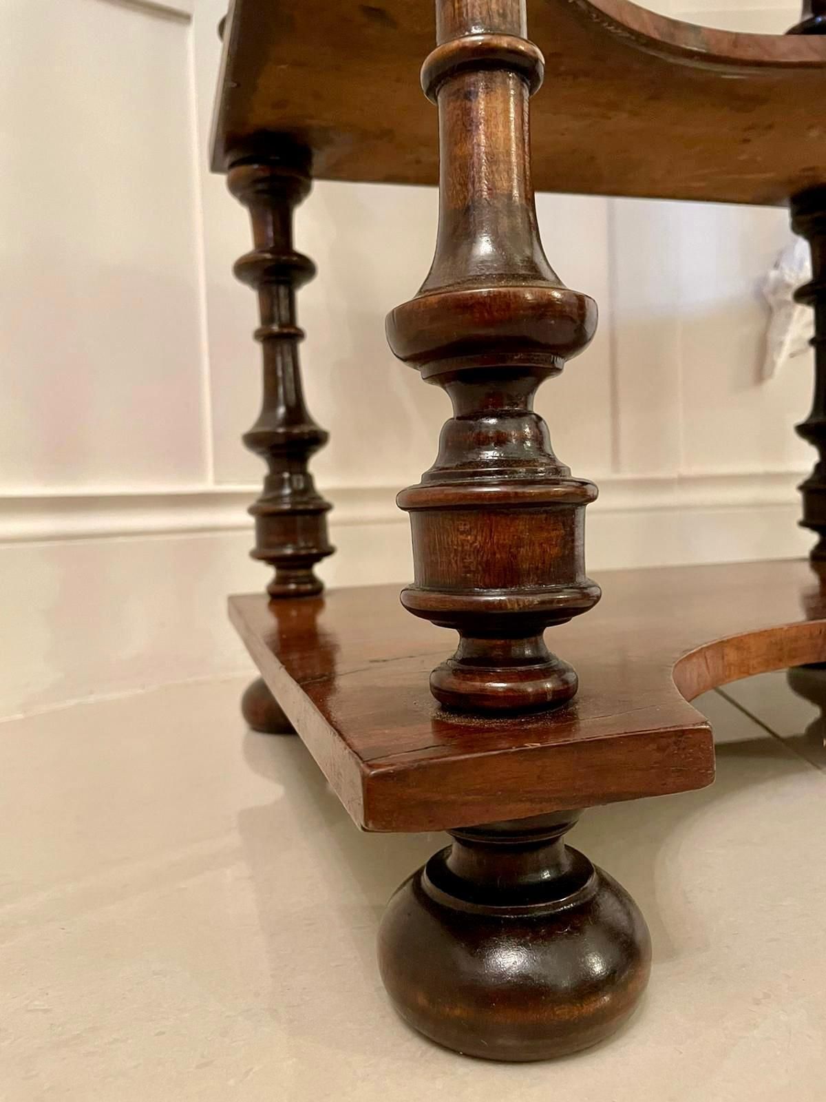 1845.0 19th Century Victorian Antique Free Standing Walnut Ladies Davenport photo