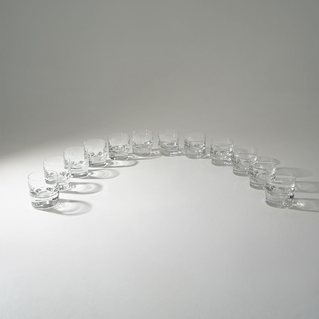 12 “Pitagora” Glasses By Marco Zanuso For Arnolfo Di Cambio, 1970s photo furniture
