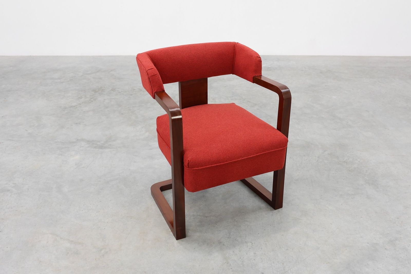 photo for sale Art Deco Chairs And Ottoman, Belgium, 1920, Set Of 3