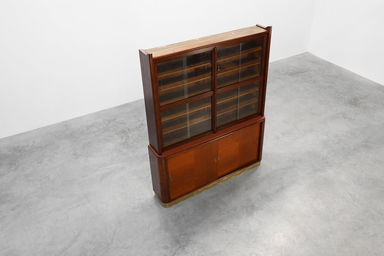 photo furniture Large Art Deco Apothecary Cabinet Attributed To De Coene, Belgium, 1920s