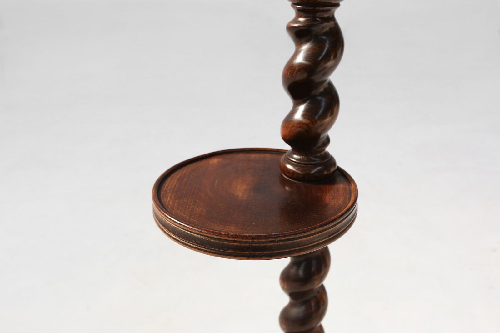 Art Deco Oak Ashtray On Hand Turned Base, France, 1930s photo buy