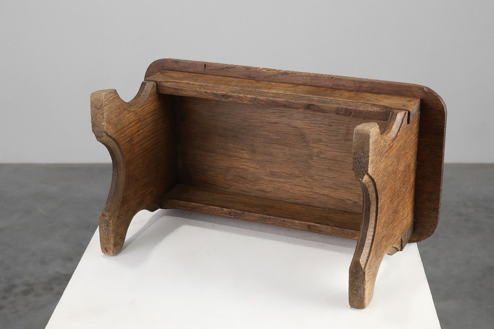 Small French Provincial Rustic Oak Bench, 1800s photo buy