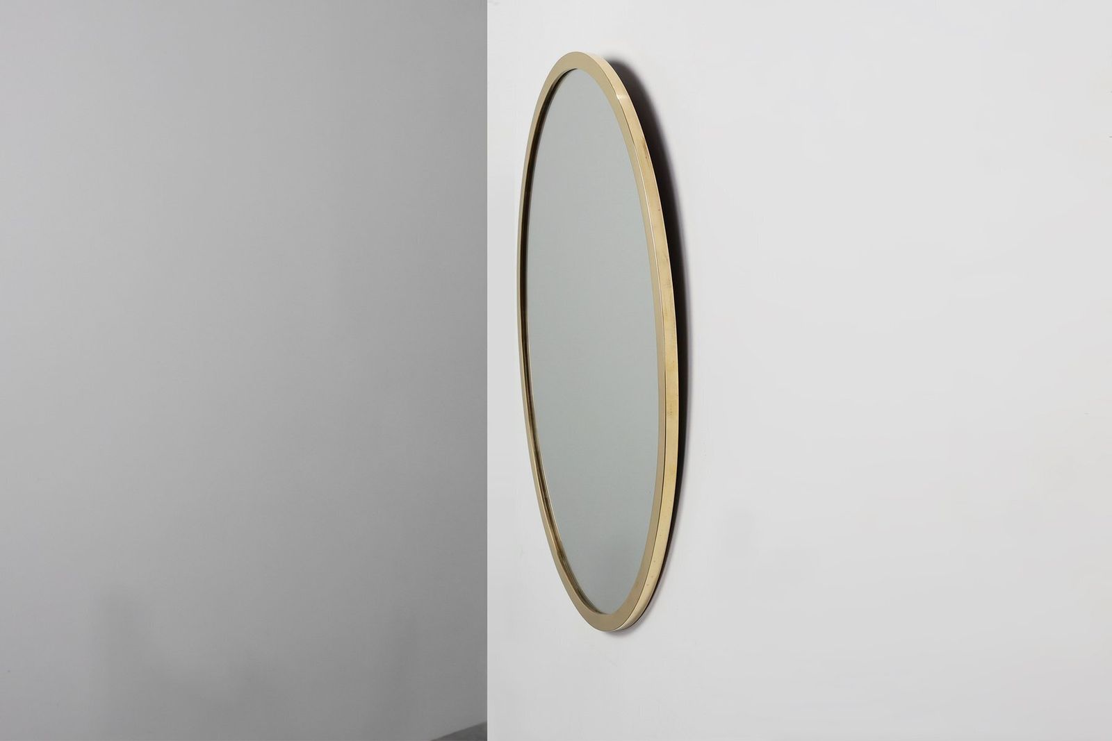 Art Deco Copper‑Plated Metal Mirror, Belgium, 1925 photo vinterior