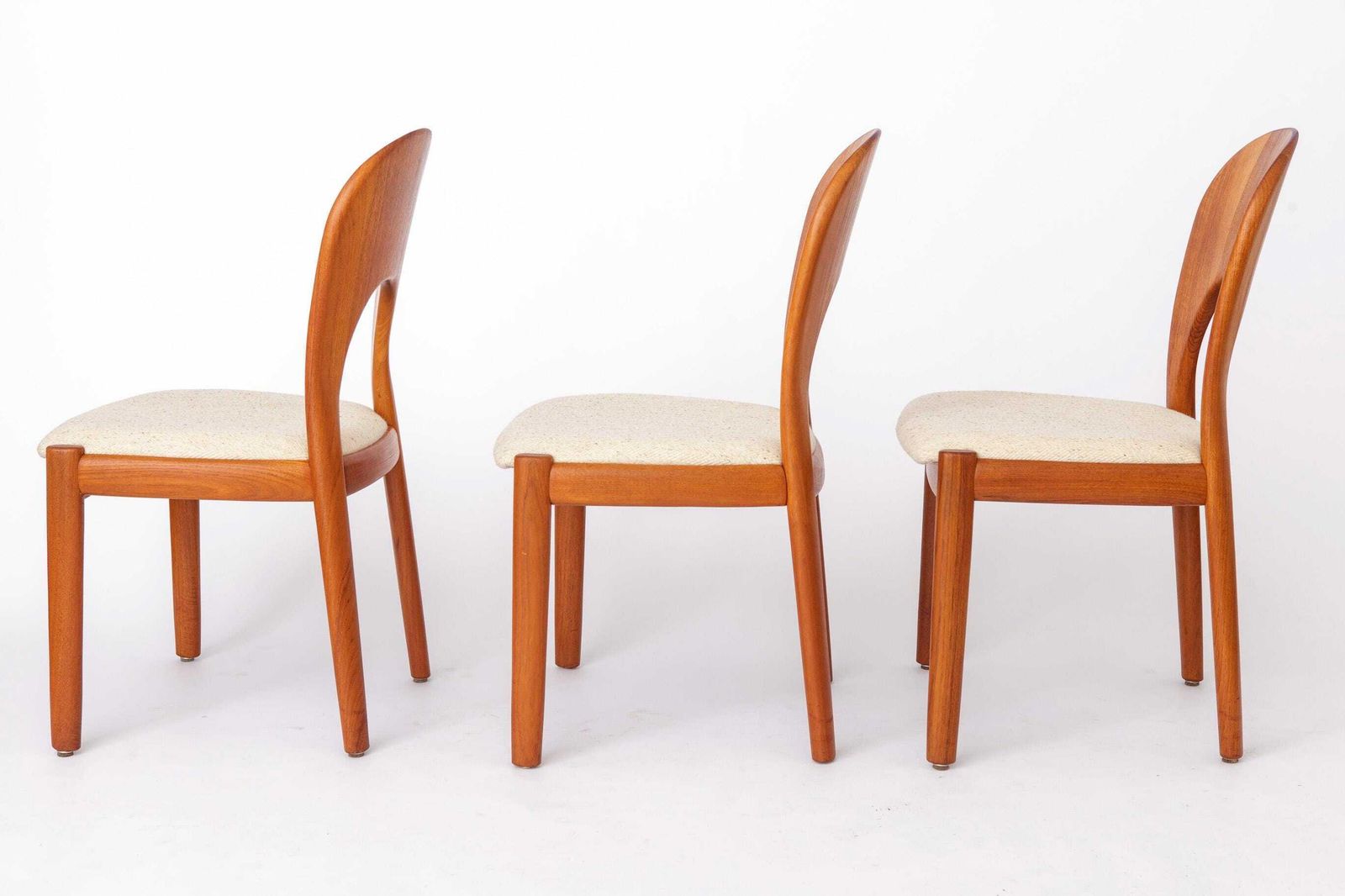 Niels Koefoed Morten Eetkamerstoelen, Set Van 4, Teak, Ca. Jaren 1970, Deens Mid Century Modern photo Meubels