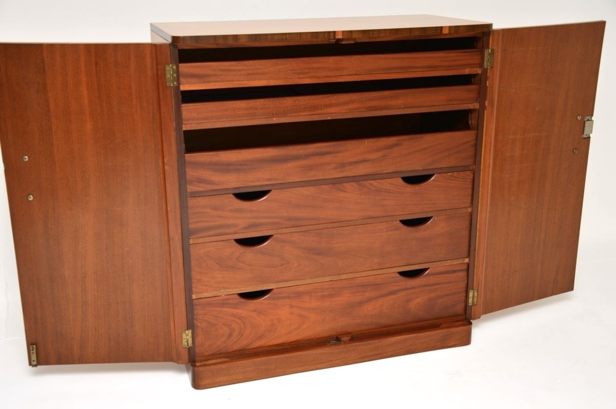 2145.0 Art Deco Birds Eye Maple And Walnut Compactum Wardrobe photo