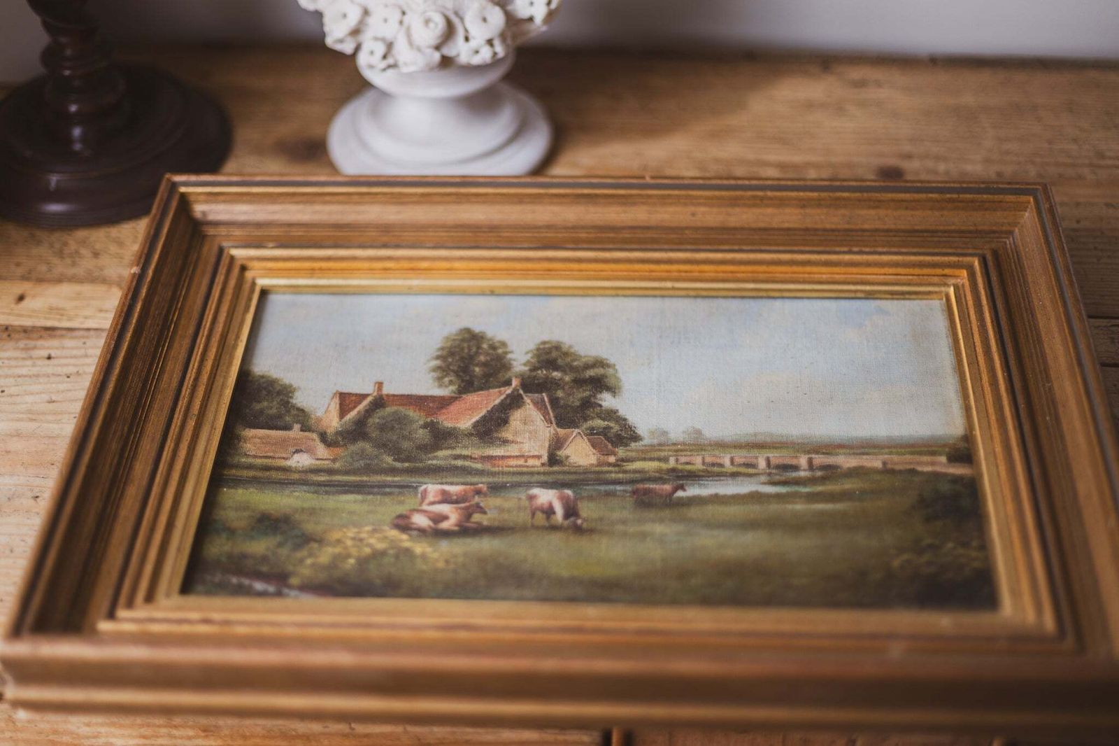 Woolbridge Manor House, Dorset   Oil Painting On Board By W H Peterson (British School) photo for sale