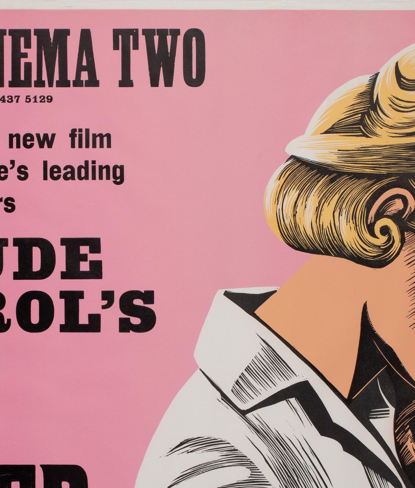 The Butcher 1972 Academy Cinema London UK Quad Film Poster, Strausfeld. photo Art