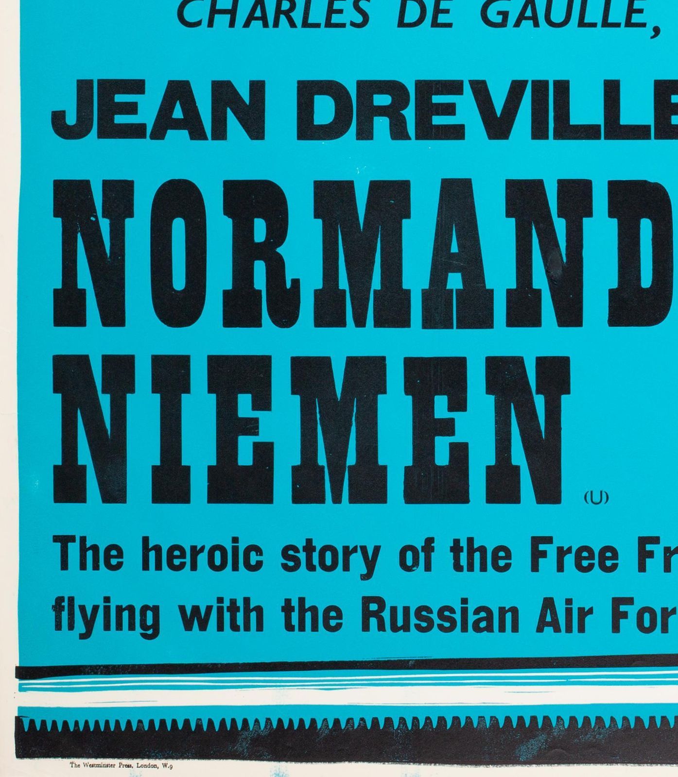 Normandie Niemen 1960 Academy Cinema London Uk Quad Film Poster, Strausfeld. photo vinterior