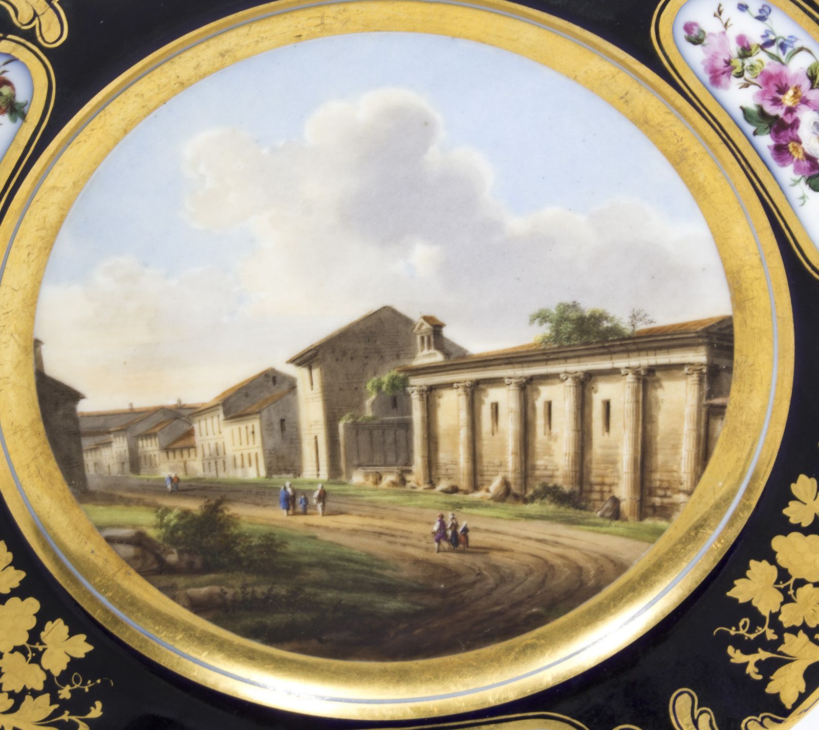 Antique French Porcelain Plate By Pucher Deroche, Paris C1880 photo furniture