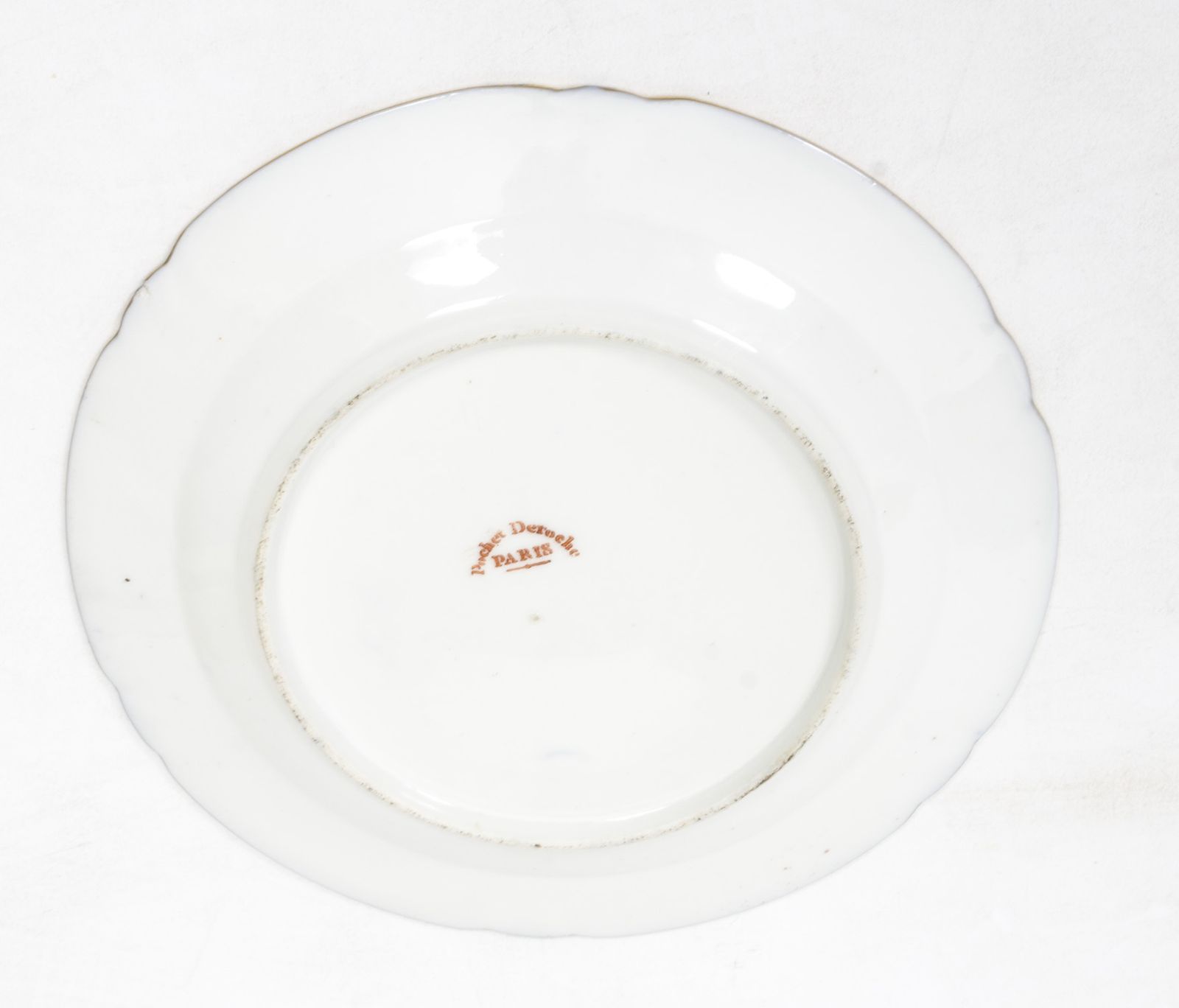 Antique French Porcelain Plate By Pucher Deroche, Paris C1880 photo buy