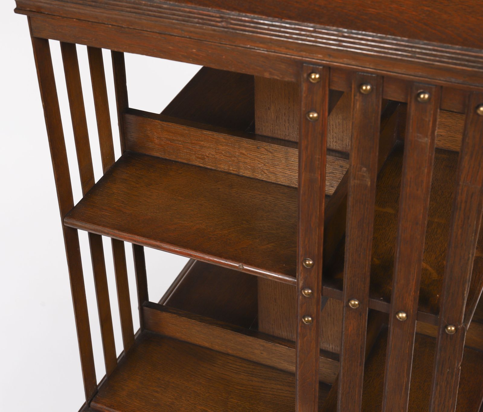 English Victorian Oak Revolving Bookcase Circa 1890 photo buy