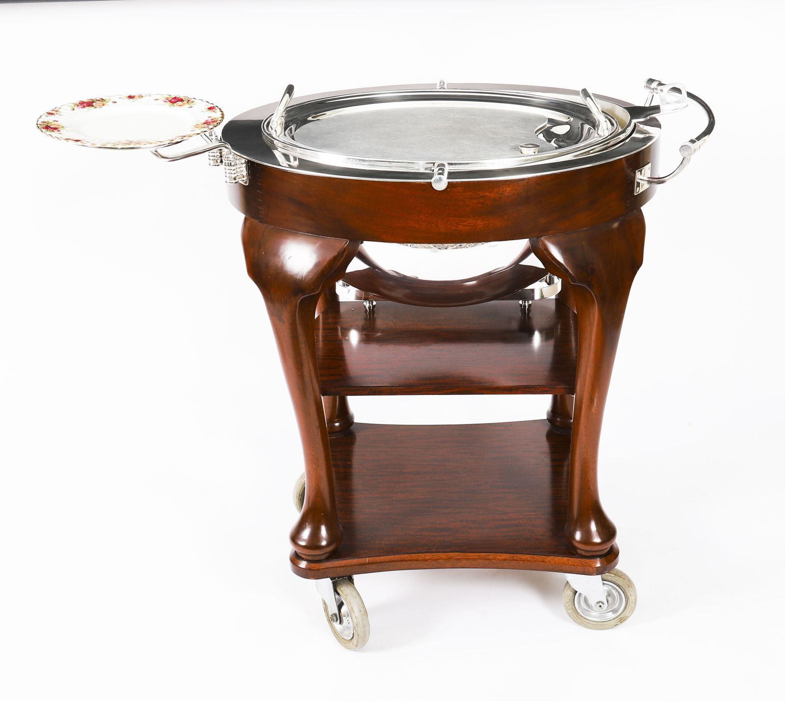 Art Deco Drakes Silver Plated Beef Carving Trolley C1930 photo Furniture
