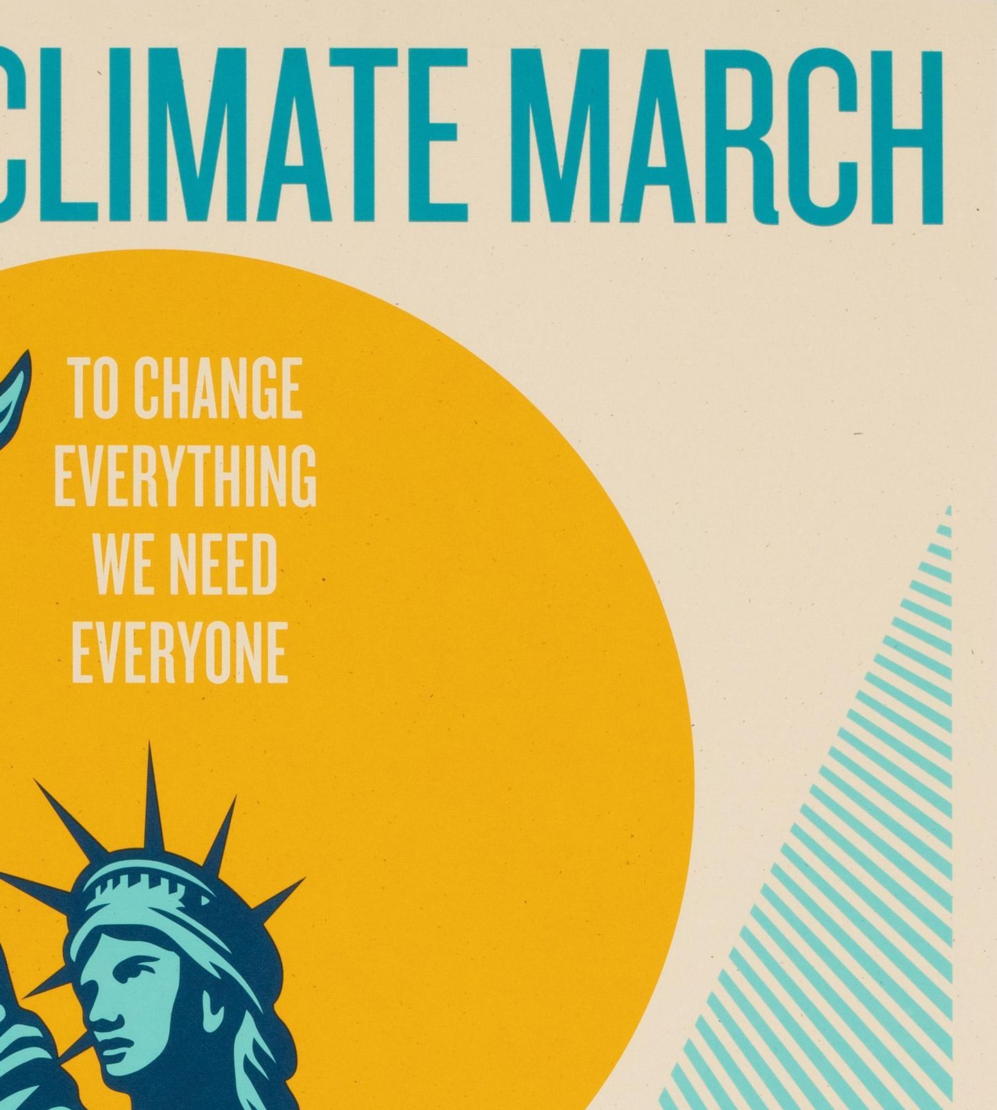 People's Climate March 2014 Protest Signed Limited Edition Print, Shepard Fairey. photo 2202.0