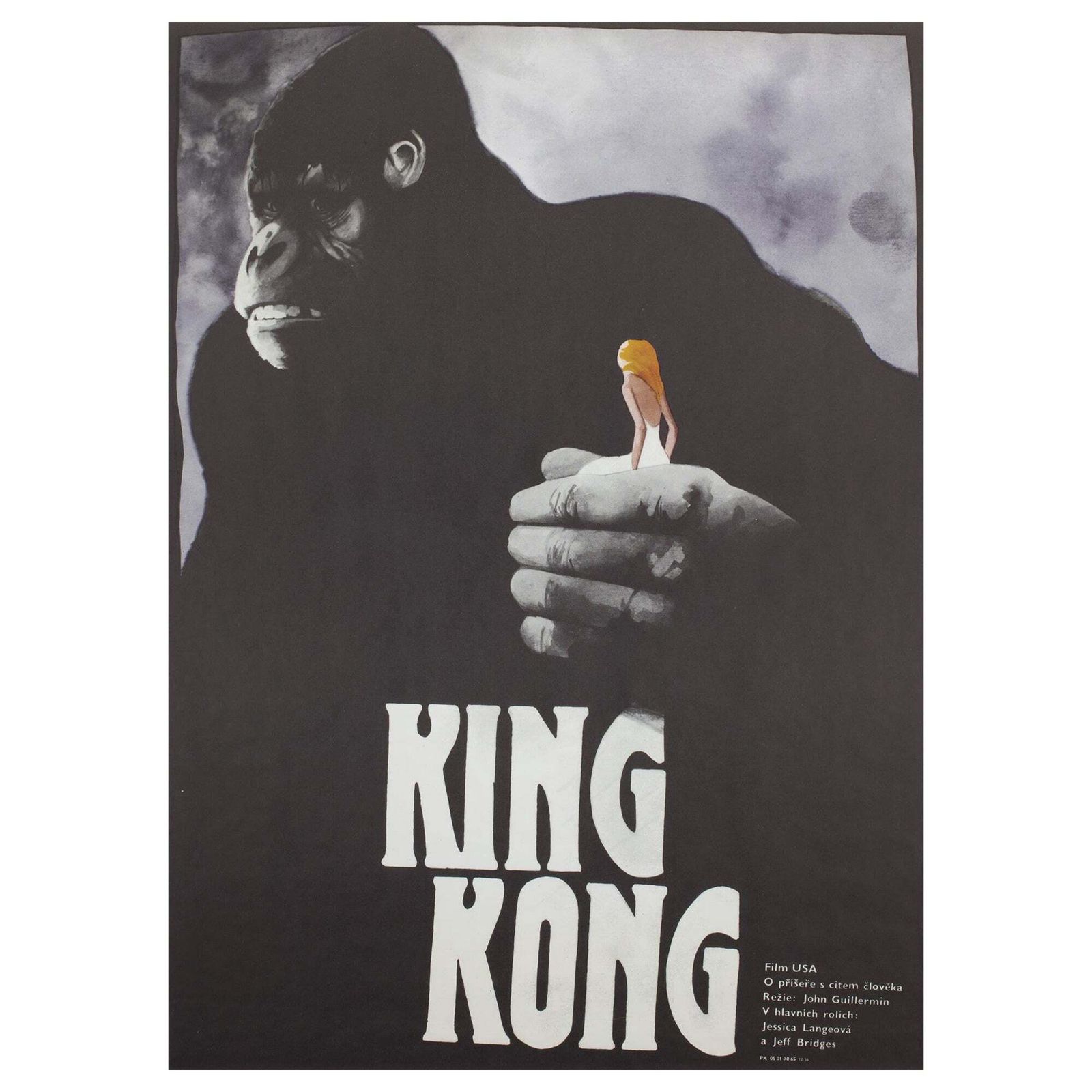 Affiche de cinéma tchèque A1 « King Kong » 1989, Vlach.
