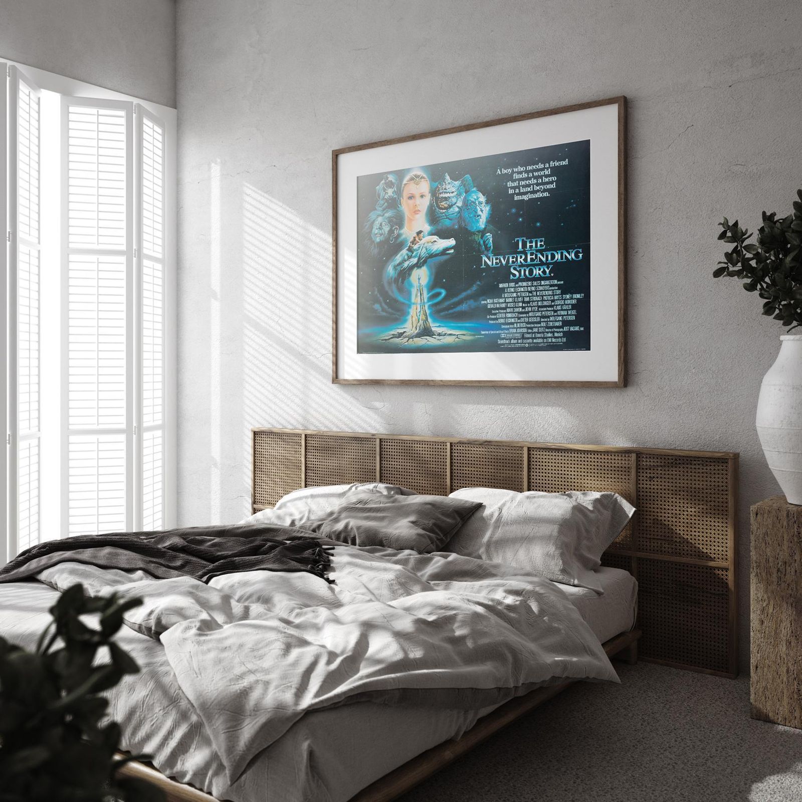 The Never Ending Story 1985 Uk Quad Film Movie Poster, Casaro. photo furniture