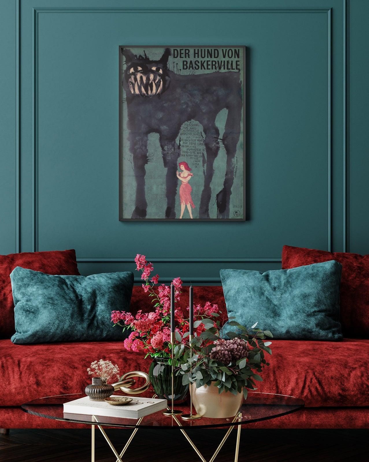 The Hound Of The Baskervilles 1964 East German A1 Film Poster photo furniture