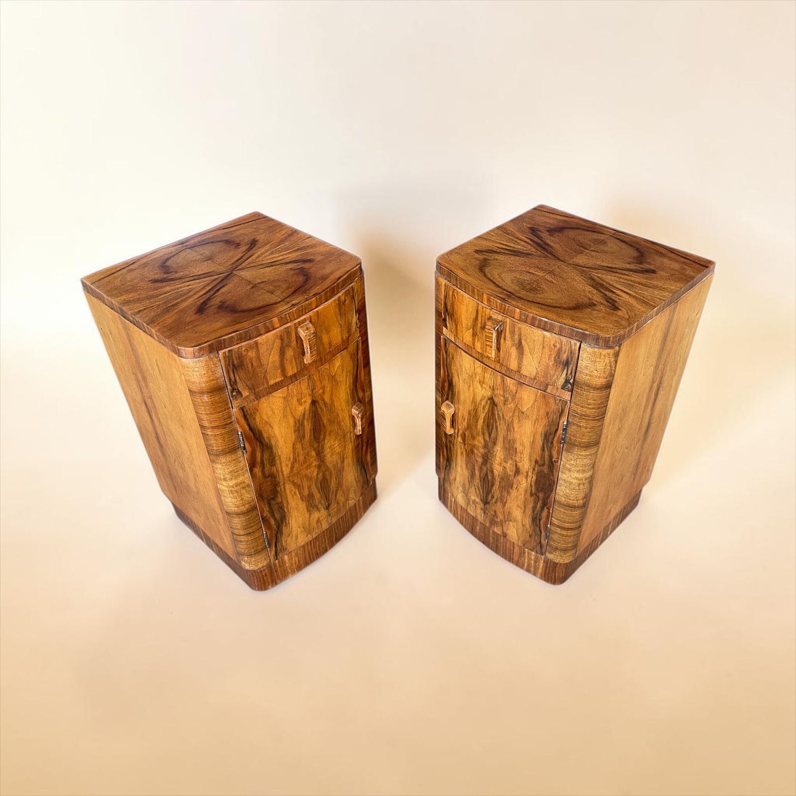 A Pair Of Art Deco Bedside Cabinets photo furniture