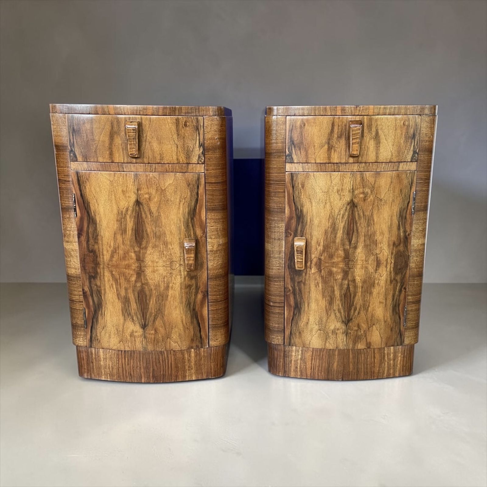 photo for sale A Pair Of Art Deco Bedside Cabinets
