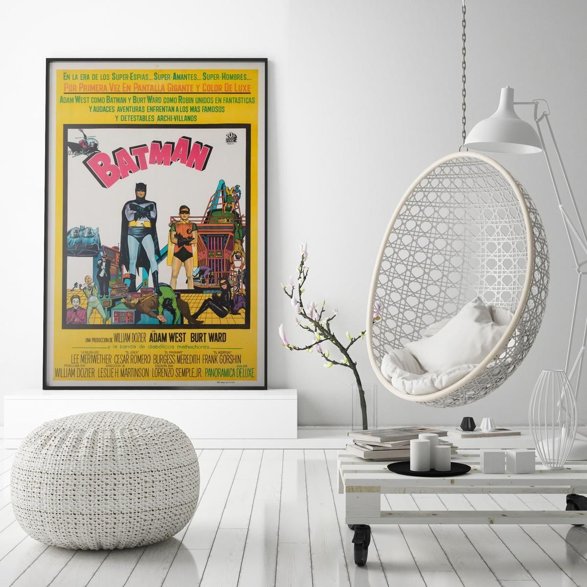 Affiche de cinéma argentine Batman 1966. photo furniture