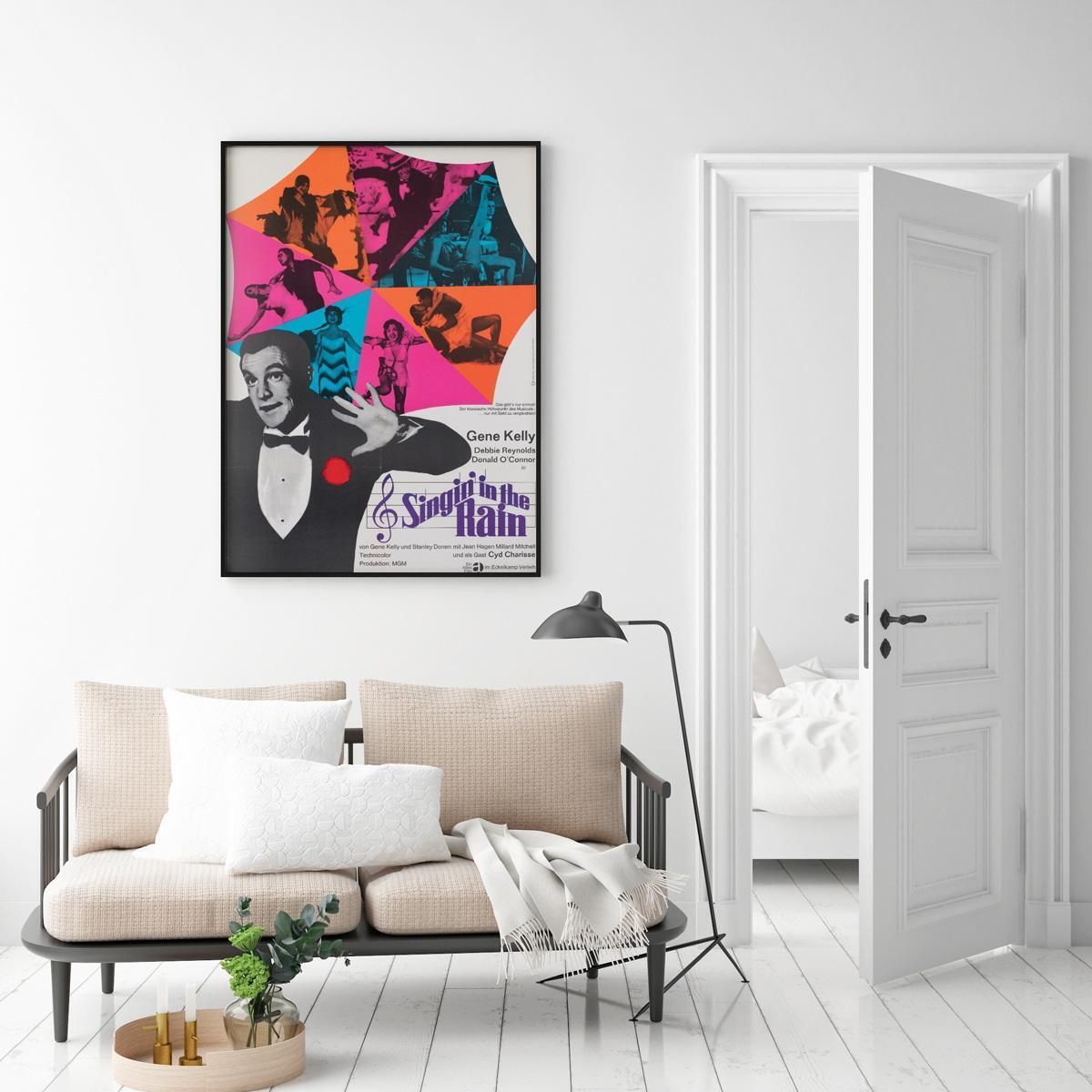 Singin' In The Rain R1966 German A1 Film Poster, Dorothea Fischer Nosbisch. photo furniture