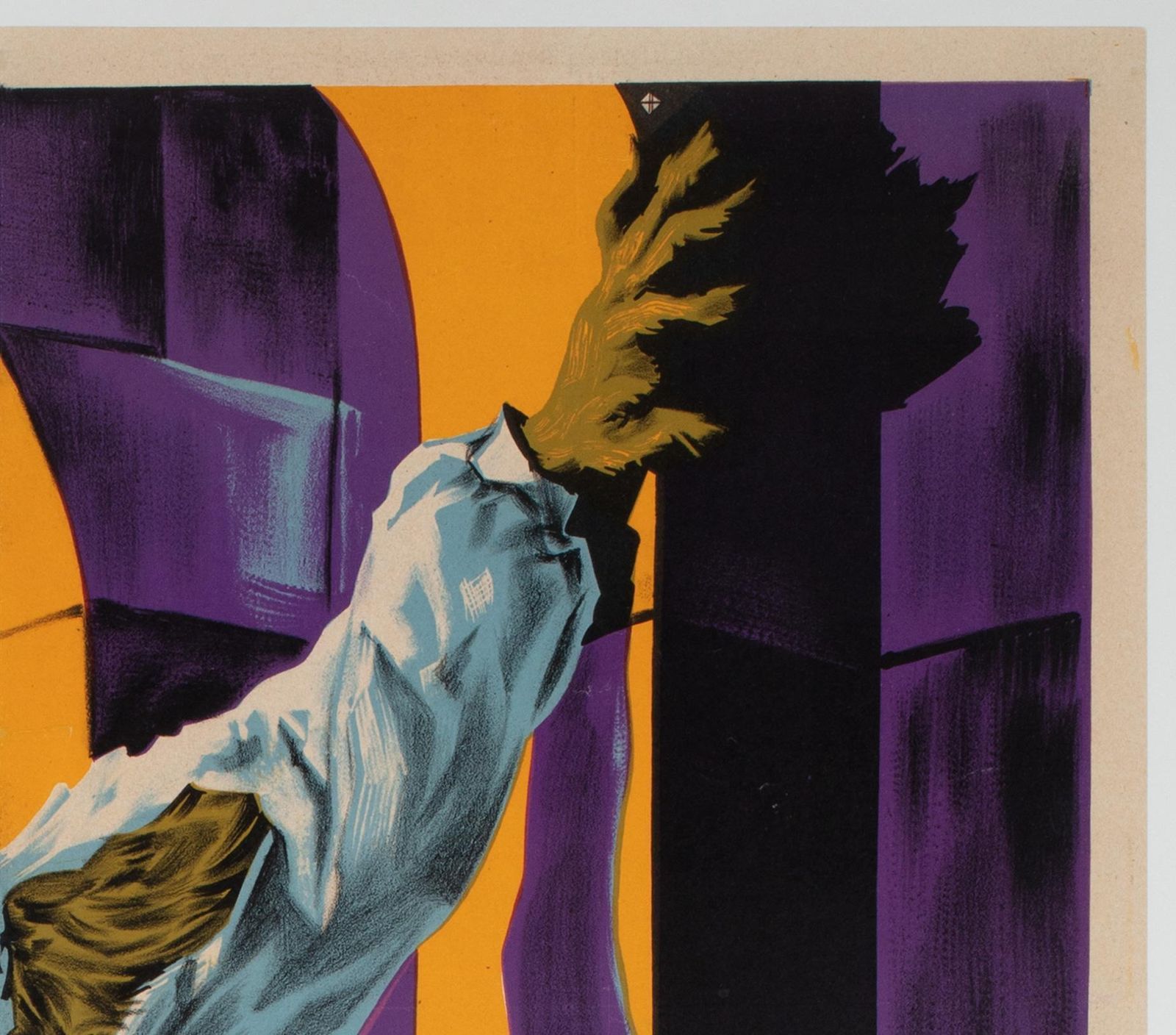 Affiche française Moyenne du film The Curse Of The Werewolf, 1961, Guy Gerard Noel. photo Art