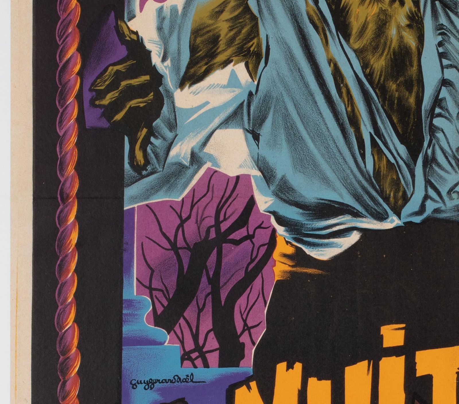 The Curse Of The Werewolf 1961 French Moyenne Film Movie Poster, Guy Gerard Noel. photo 1855.0