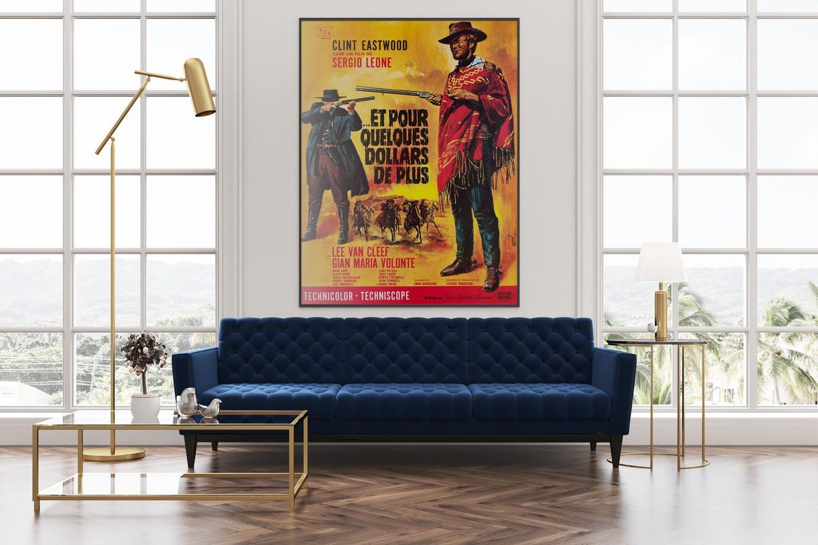 For A Few Dollars More 1966 French Grande Film Poster, Jean Mascii photo furniture