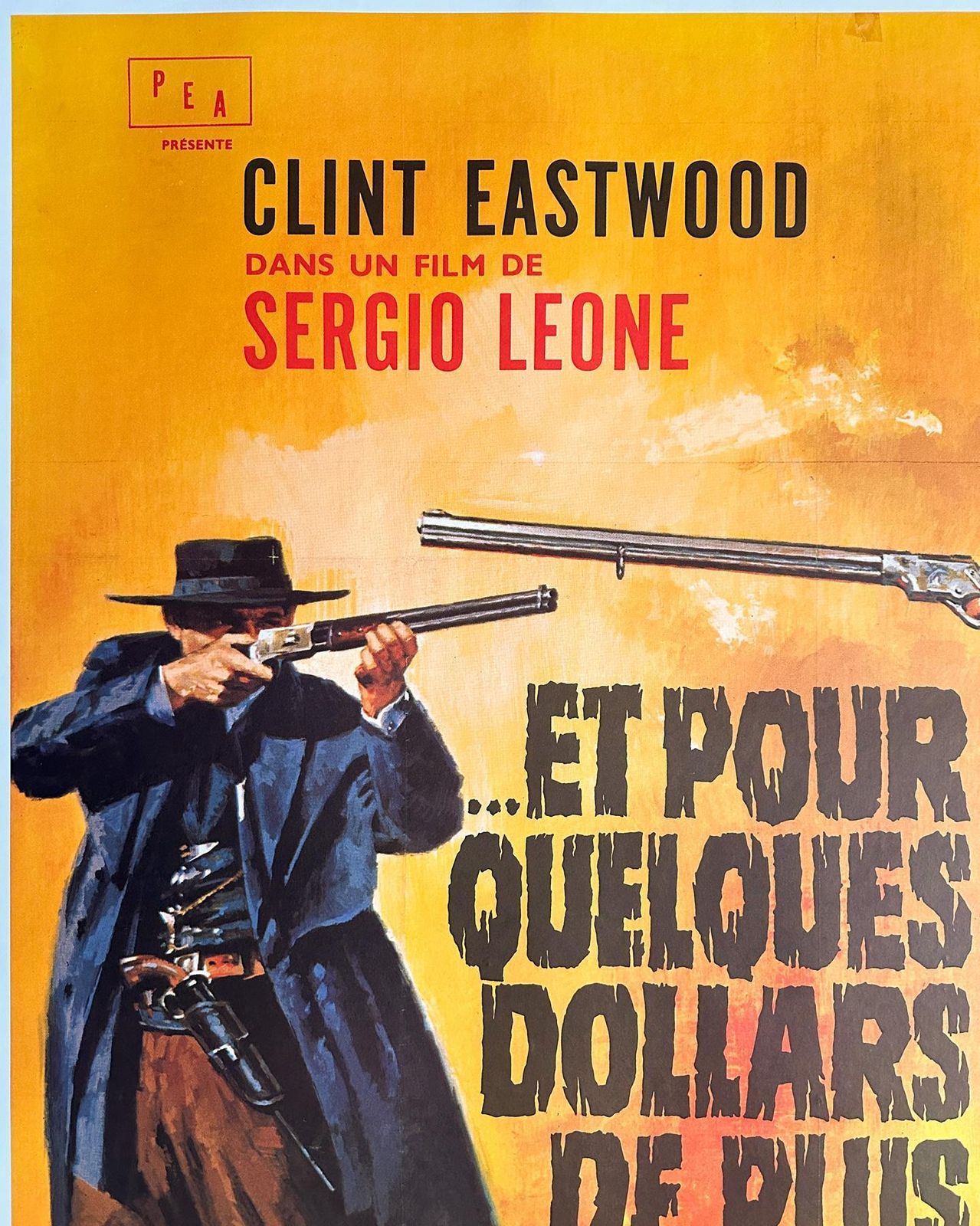 For A Few Dollars More 1966 French Grande Film Poster, Jean Mascii photo for sale