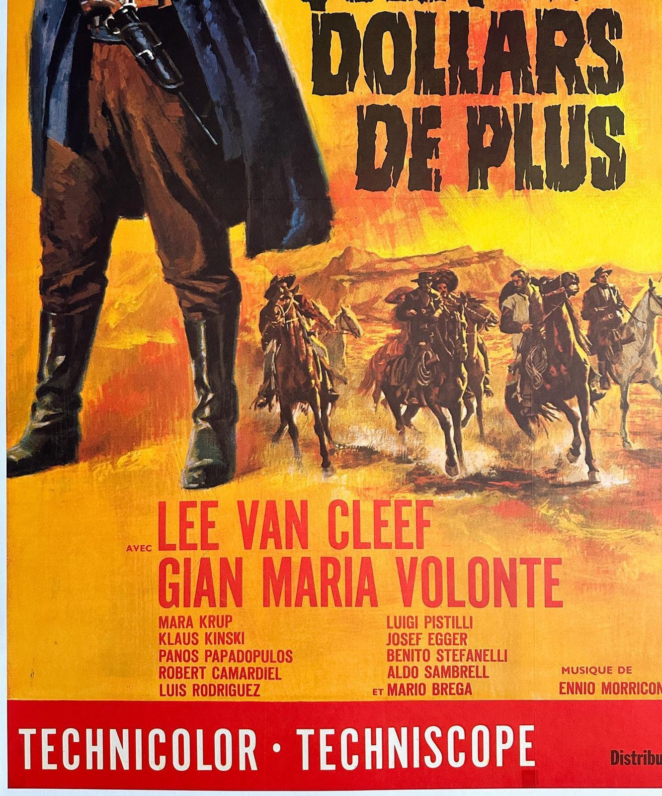 Affiche de cinéma française Grande, For A Few Dollars More, 1966, Jean Mascii photo 2121.0