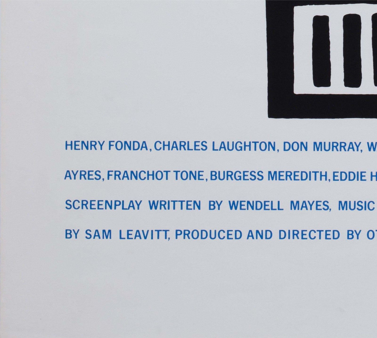 Affiche de cinéma Advise And Consent, sérigraphie américaine en édition limitée, vers 1962, par Saul Bass photo buy