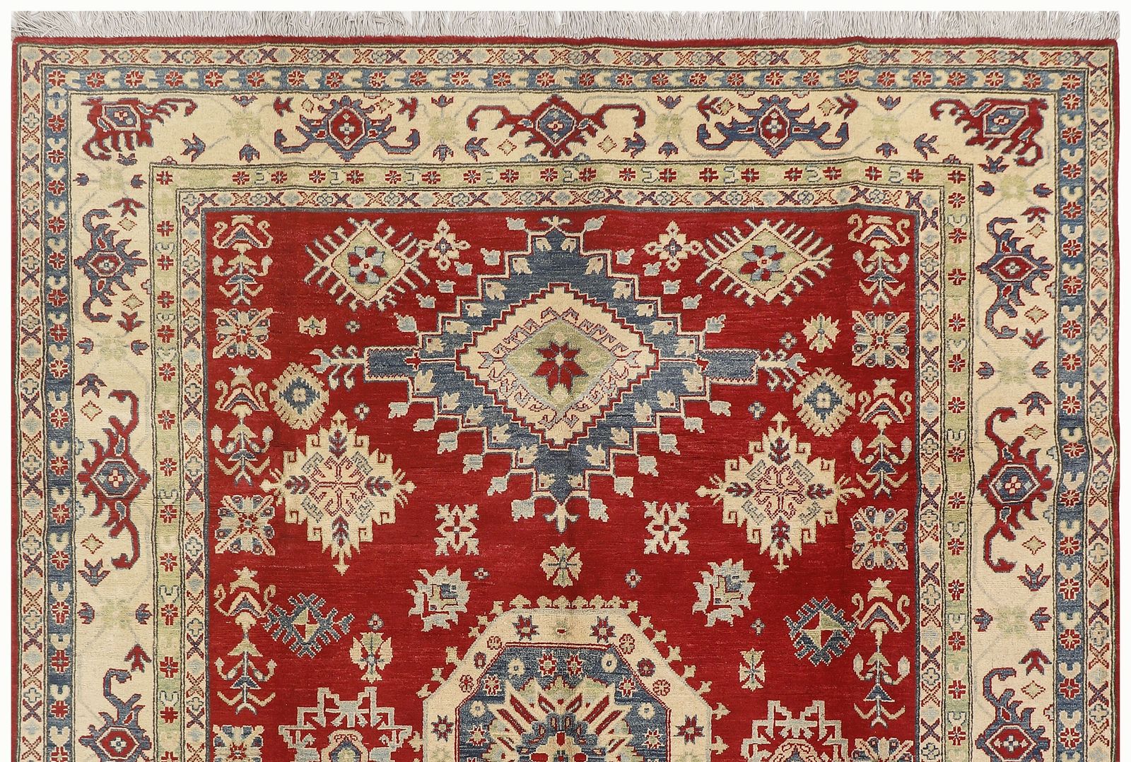 Kazak Afghan Red Hand Knotted Large Area Rug 250 X 347 Cm photo Textiles