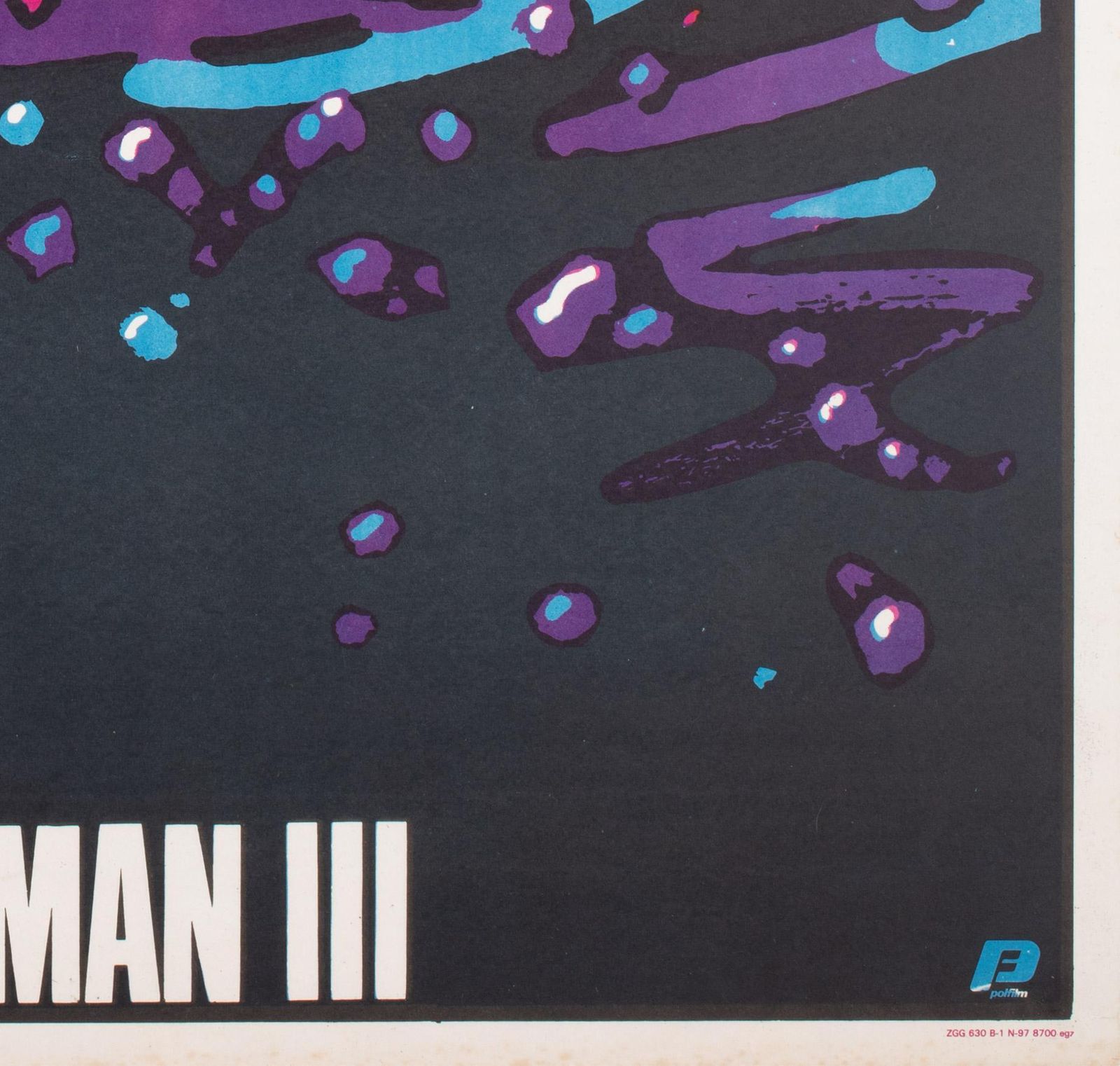 Affiche de cinéma polonaise pour Superman 3, 1985, Waldemar Swierzy photo vintage