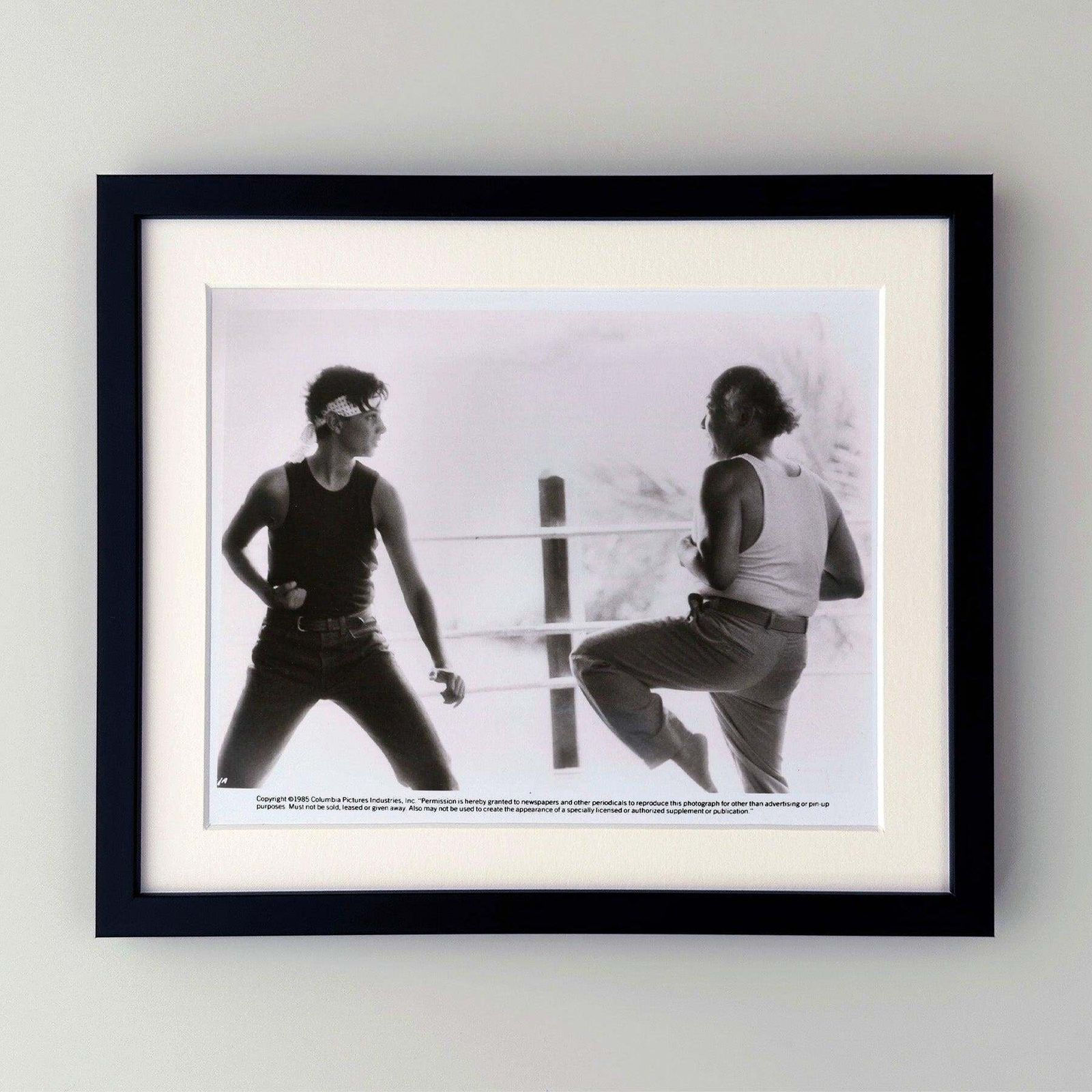 The Karate Kid 1984 Publicity Film Movie Press Still Framed photo furniture