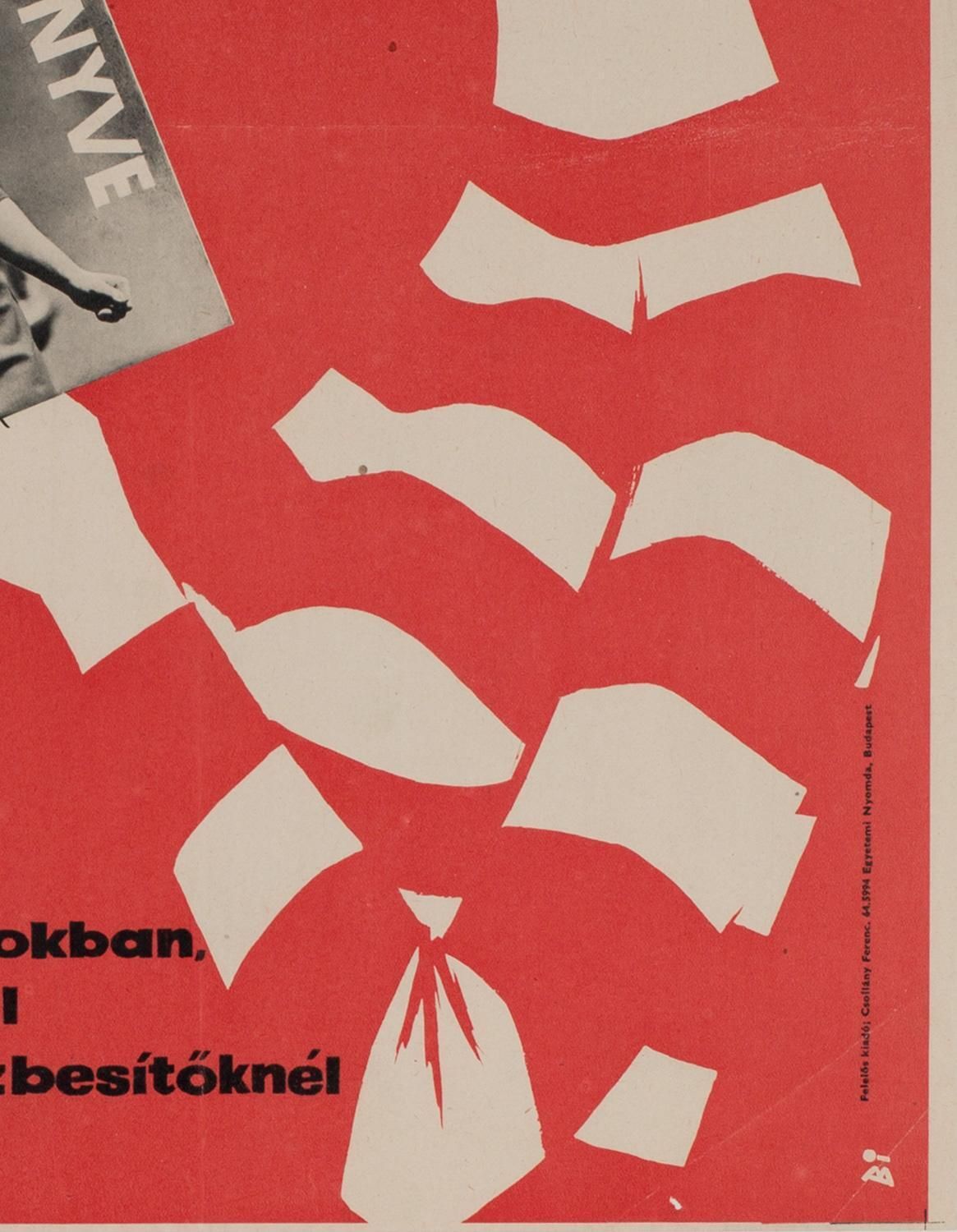 Hongaars Reclameposter Jaarboek Vrouwenkrant, 1964, Balogh photo Kunst