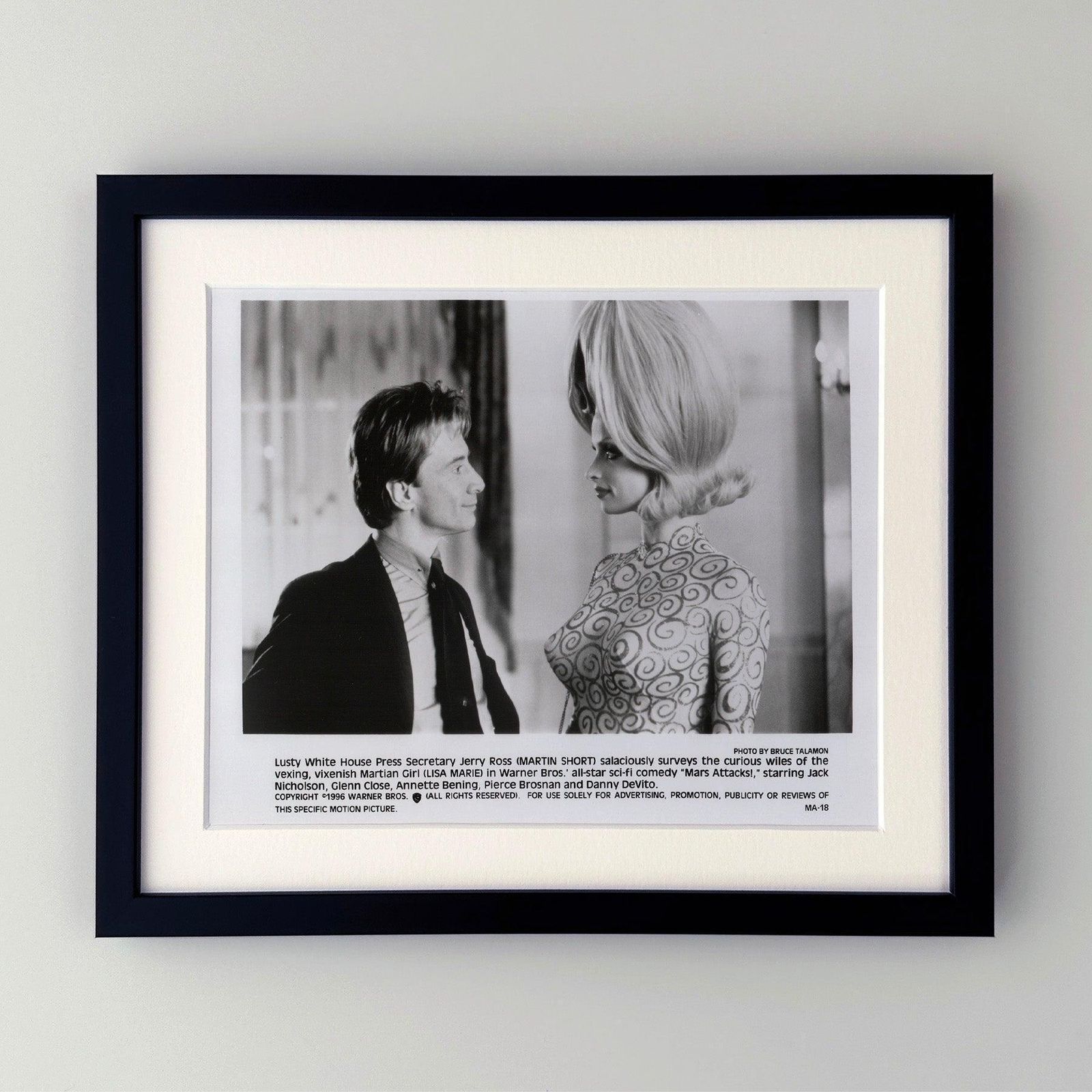Mars Attacks 1996 Publicity Film Movie Press Still Framed photo for sale