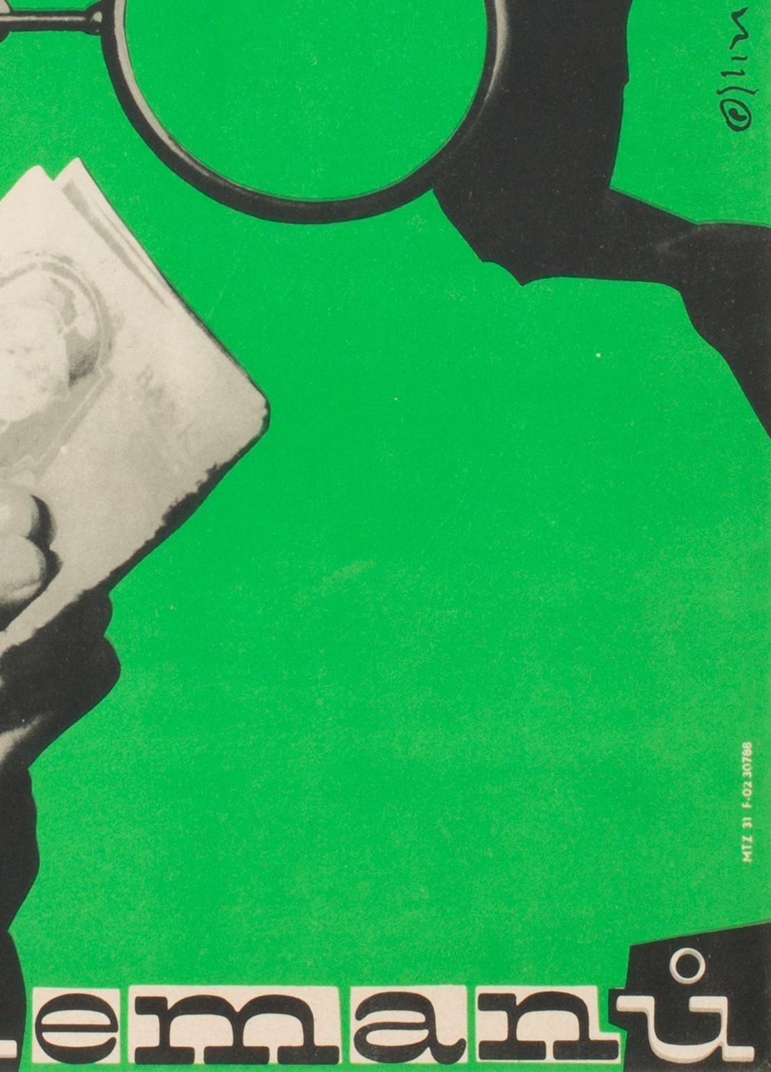 Affiche de cinéma tchèque League Of Gentlemen, Milan Grygar, 1964 photo furniture