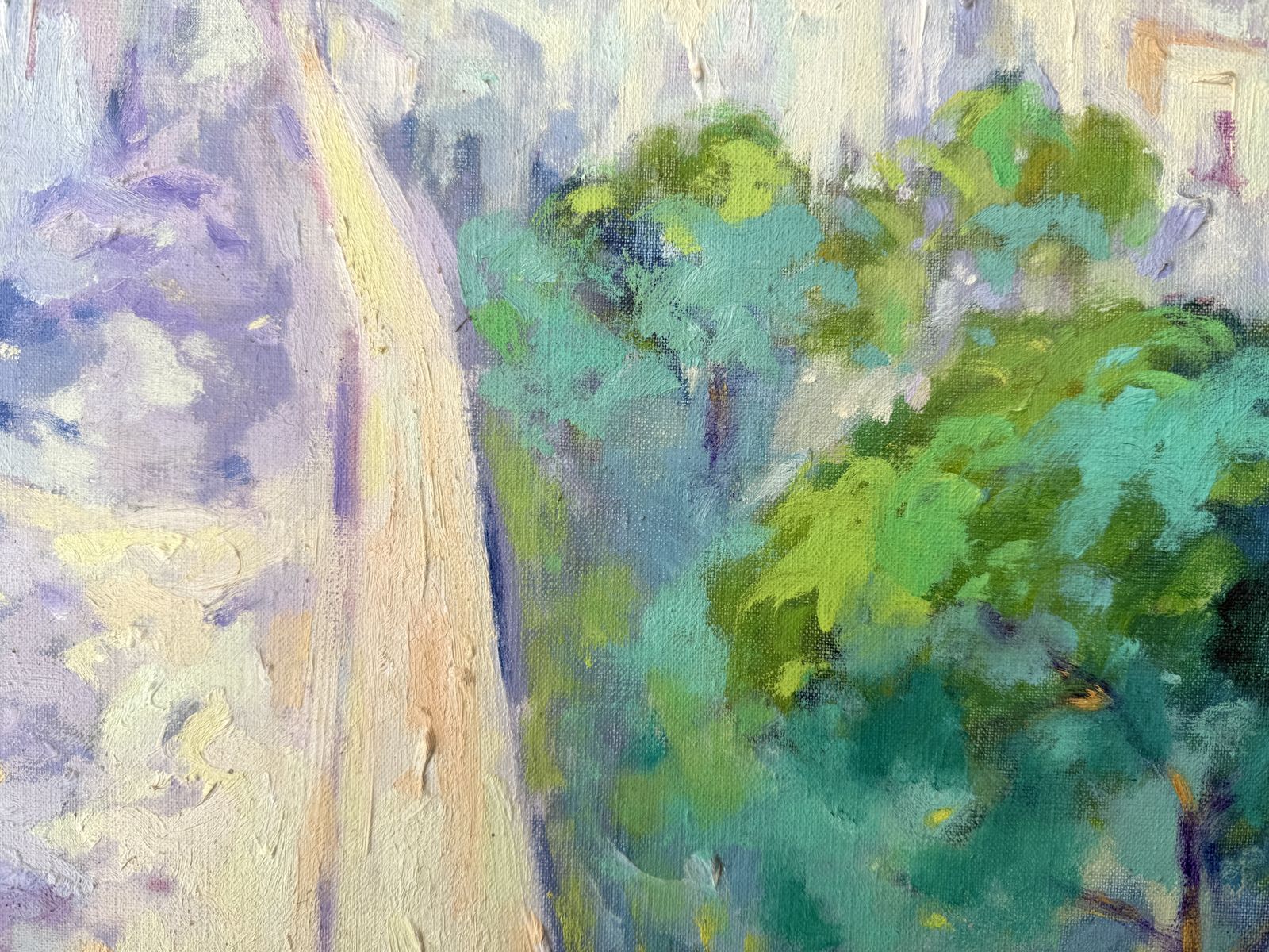 Valeri Farras Mediterranean Hill Town Landscape Expressionist Oil Painting Catalan School Art 1990s photo vinterior