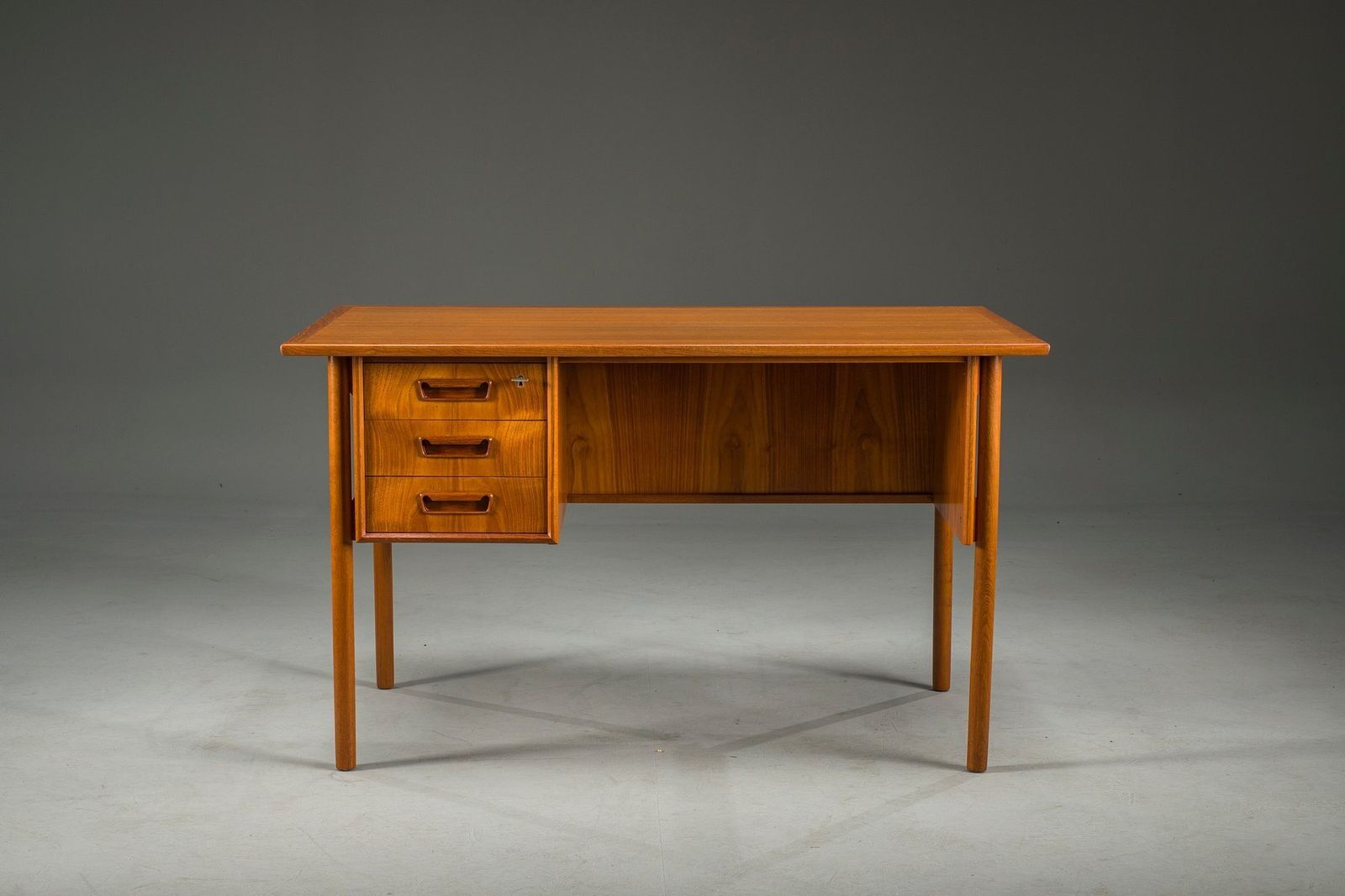 Mid Century Danish Teak Desk From Gunnar Nielsen Tibergaard, 1960s photo for sale