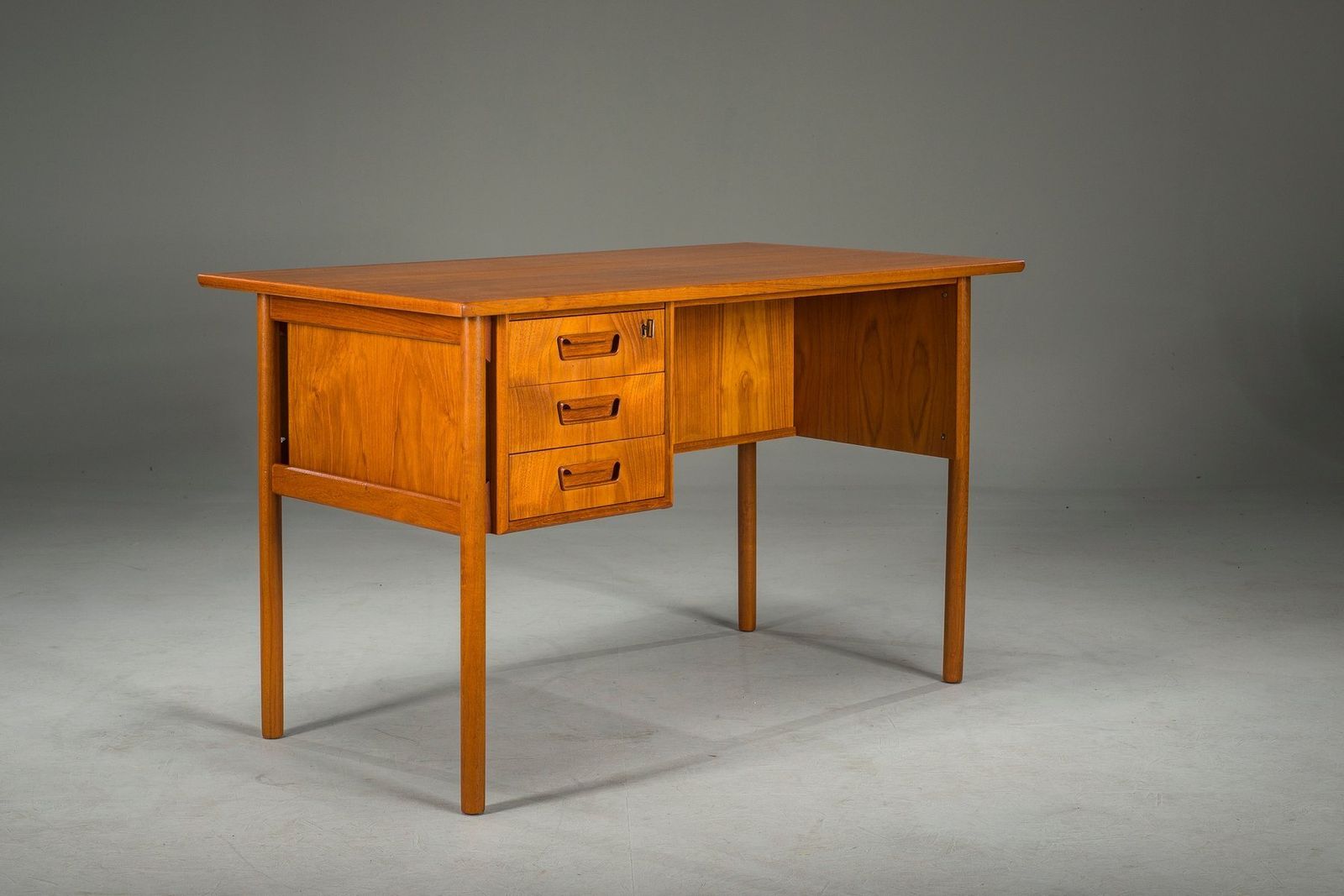 photo for sale Mid Century Danish Teak Desk From Gunnar Nielsen Tibergaard, 1960s
