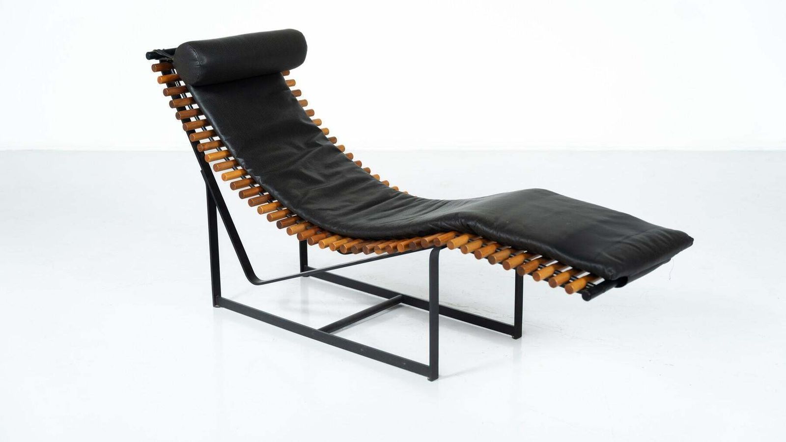 "Spine Back" Lounge Chair By Peter Strassl, Germany, 1970s photo for sale