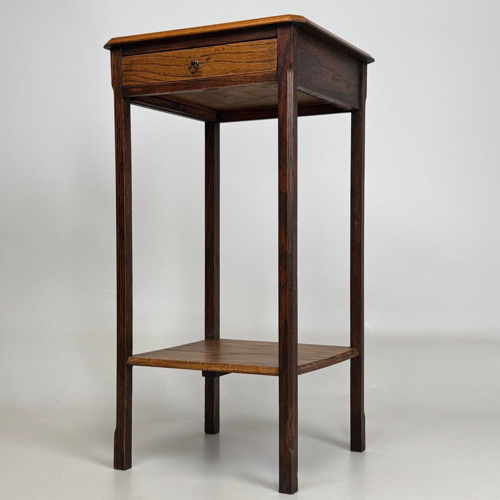 Antique 20th Century Small Edwardian Side Table In Oak ( Af 5526 ) photo furniture