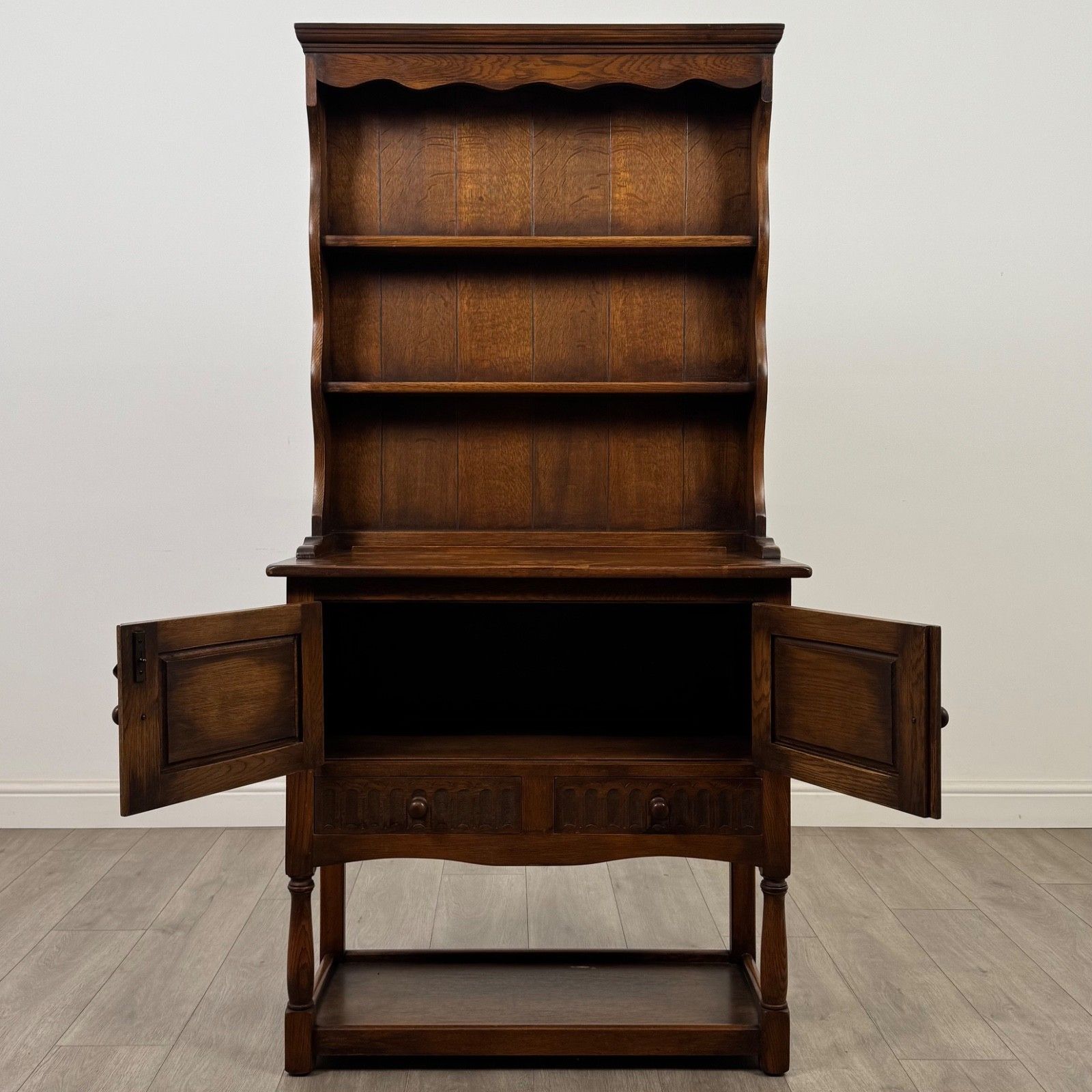 Antique 20th Century Small Welsh Dresser In Oak ( Af 5487 ) photo furniture