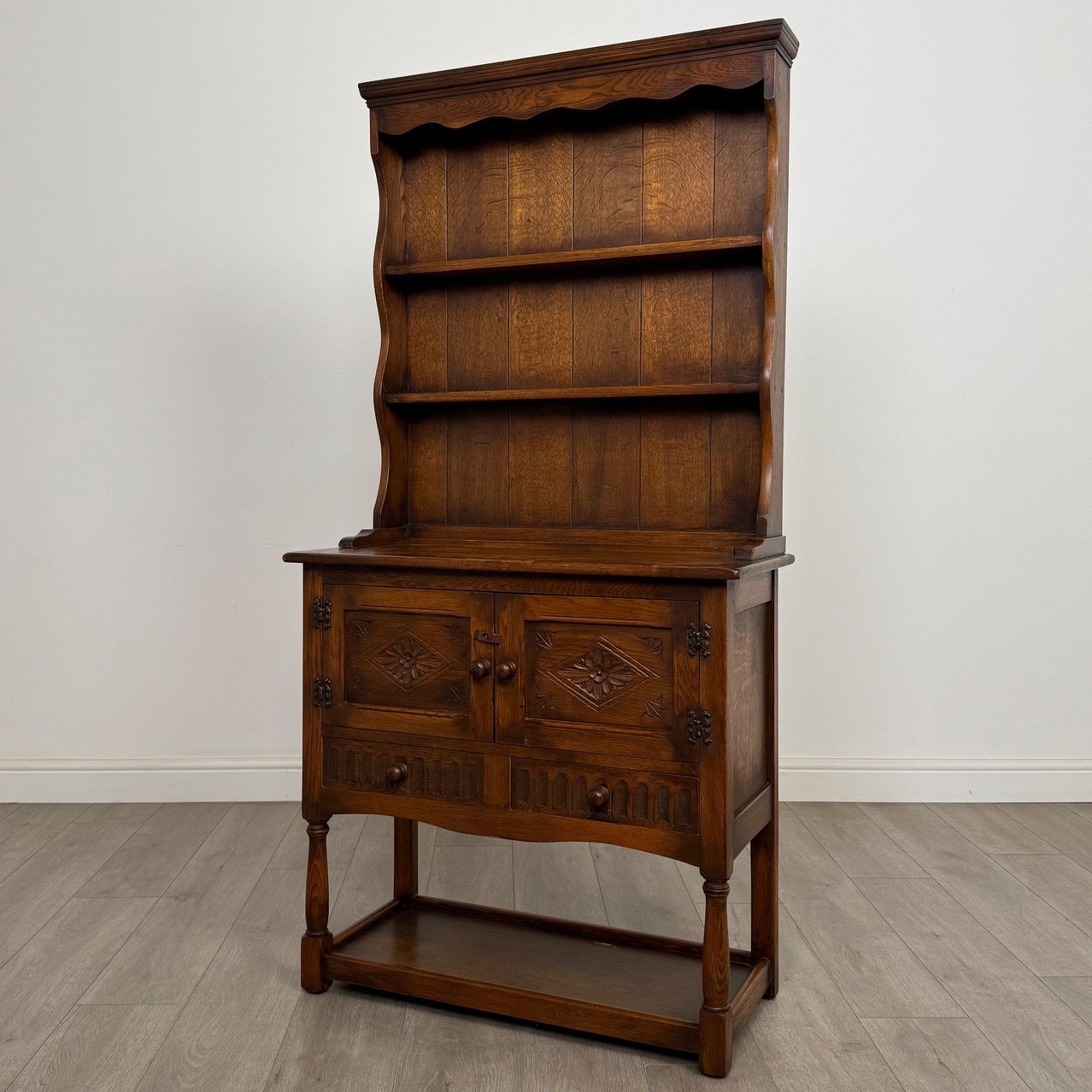 Antique 20th Century Small Welsh Dresser In Oak ( Af 5487 ) photo for sale