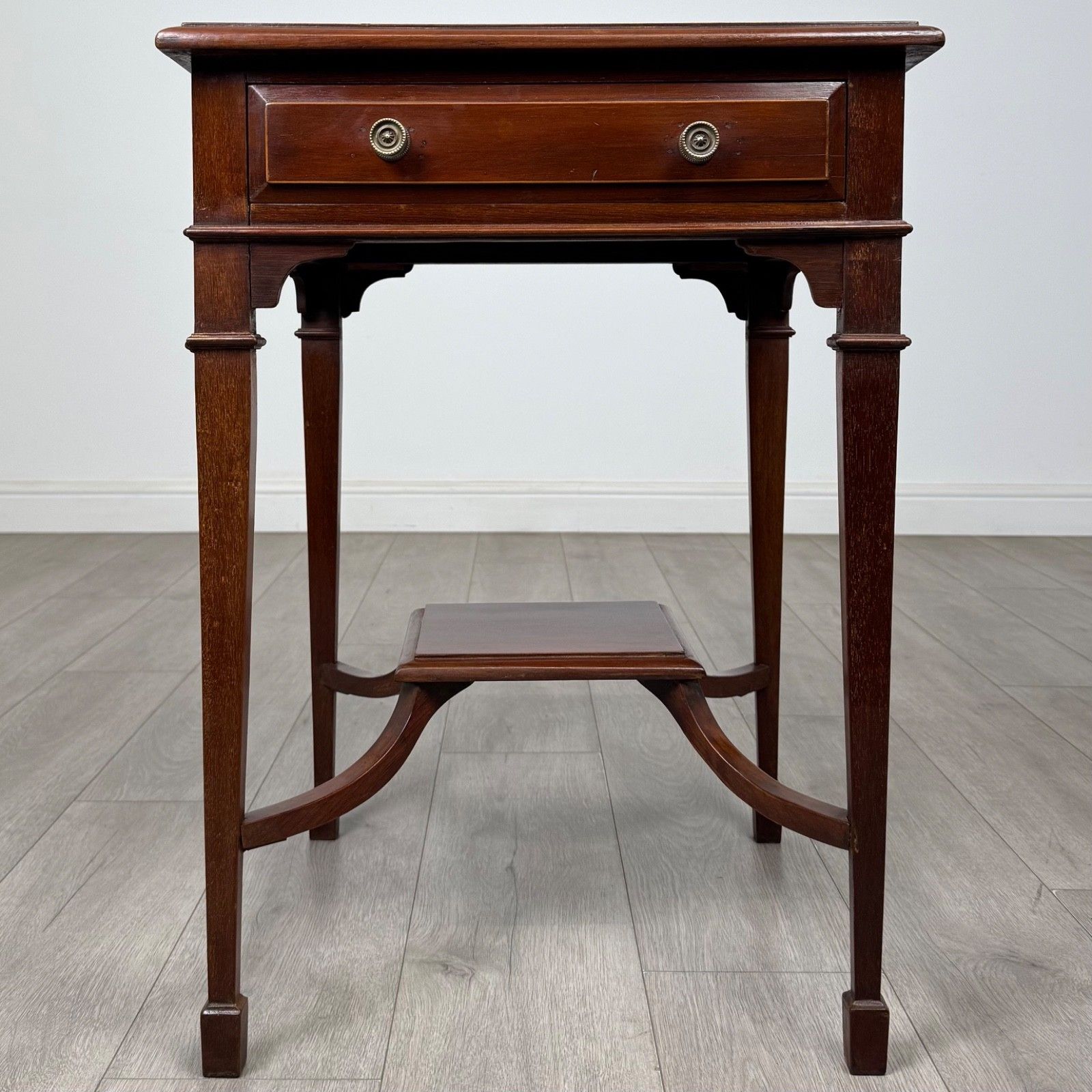 Antique 20th Century Edwardian Side Table In Mahogany ( Af 5468 )