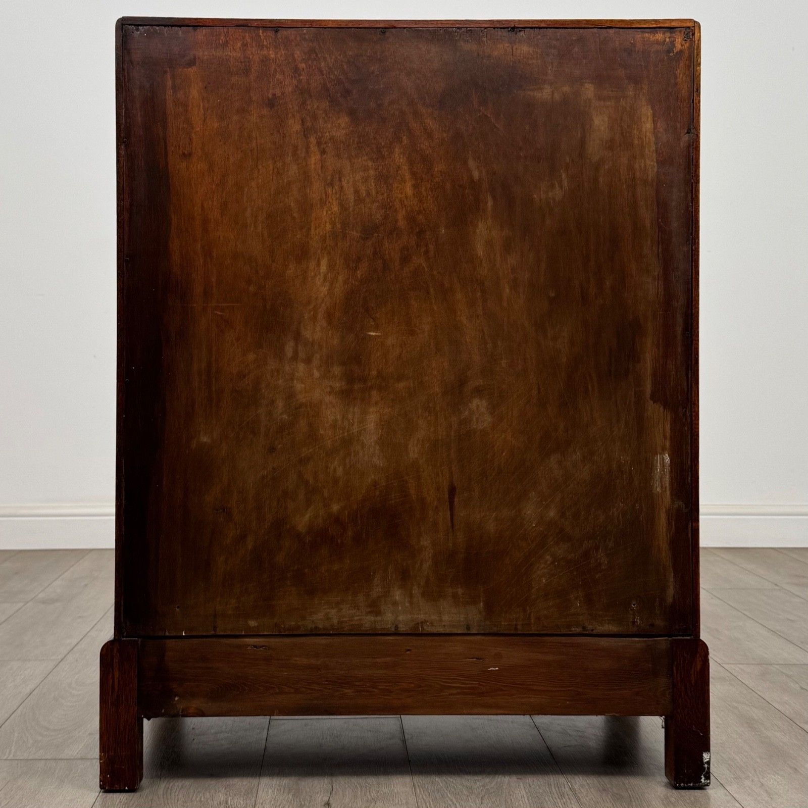 Antique 20th Century Art Deco Style Golden Oak Bureau ( Af 5497 ) photo vinterior