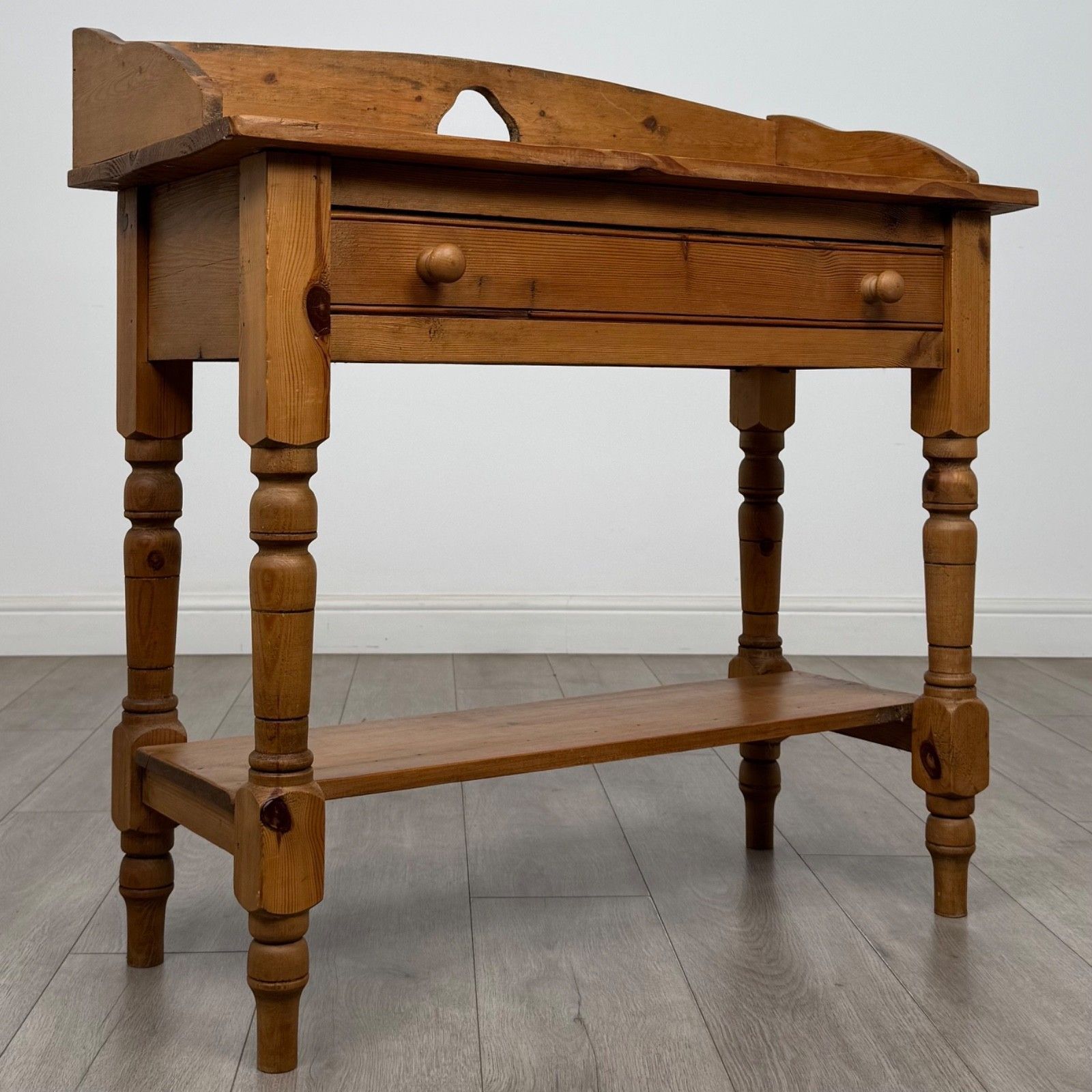Vintage 20th Century Good Quality Washstand In Pine ( Af 5523 ) photo vintage